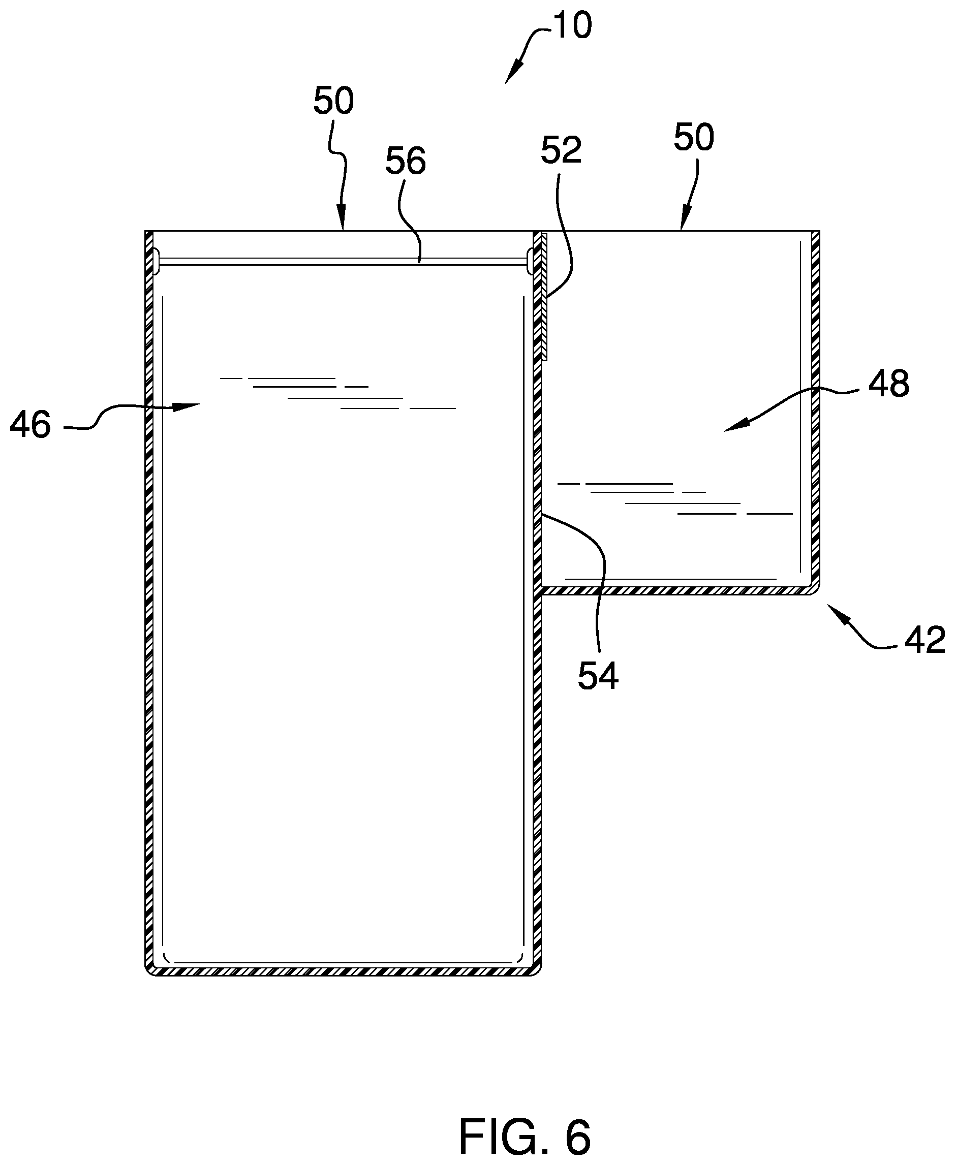 Patent US12350959 Figure 6 – Personal paint and brush holder apparatus