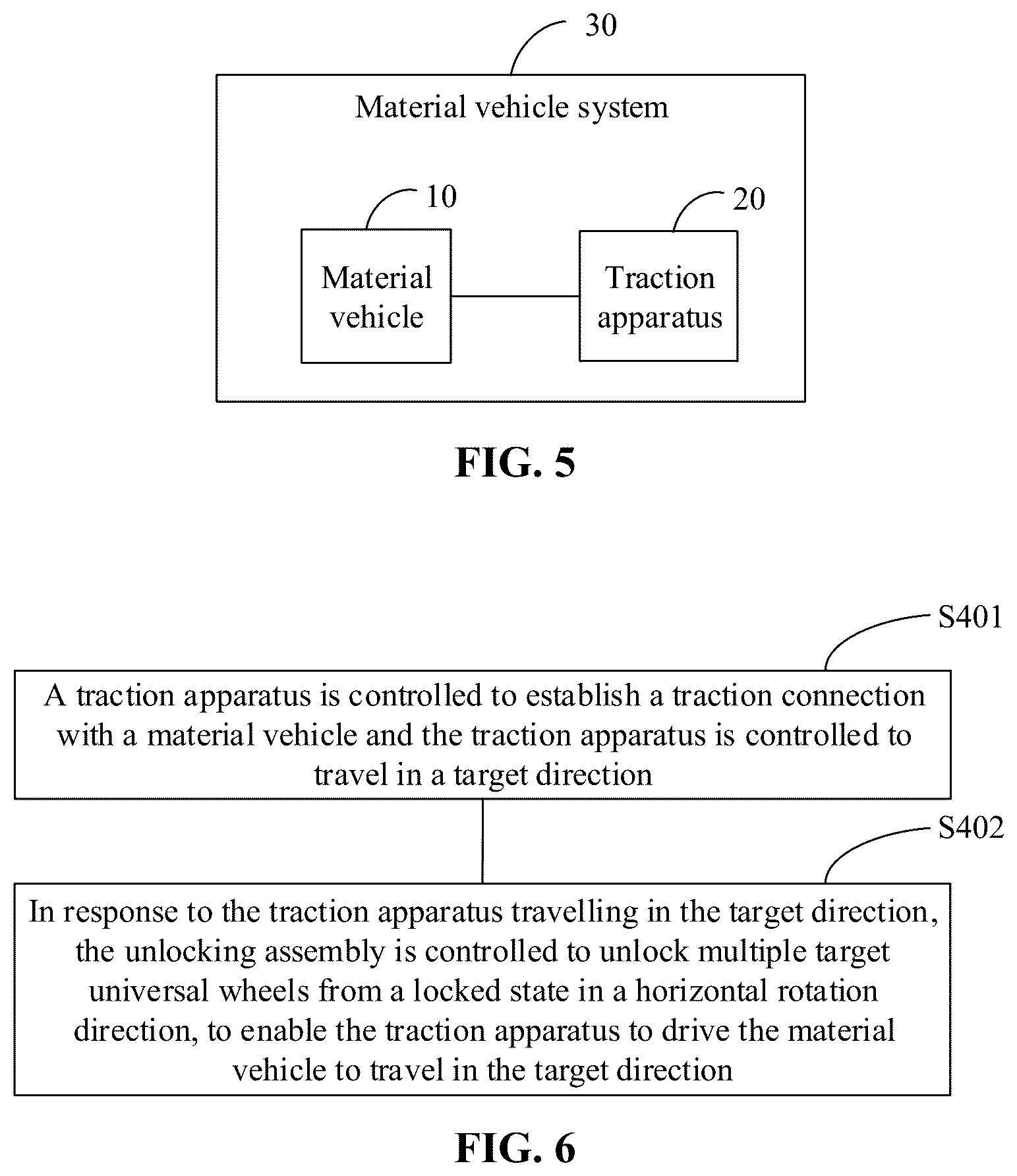 Patent US12350966 Figure 4 – Material vehicle, traction apparatus and system, and method for controlling bidirectional traveling of material vehicle