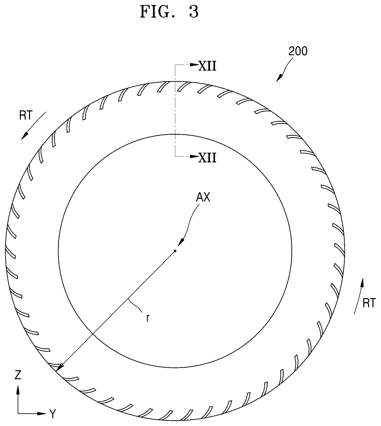 Patent US12350976 Figure 3 – Tire