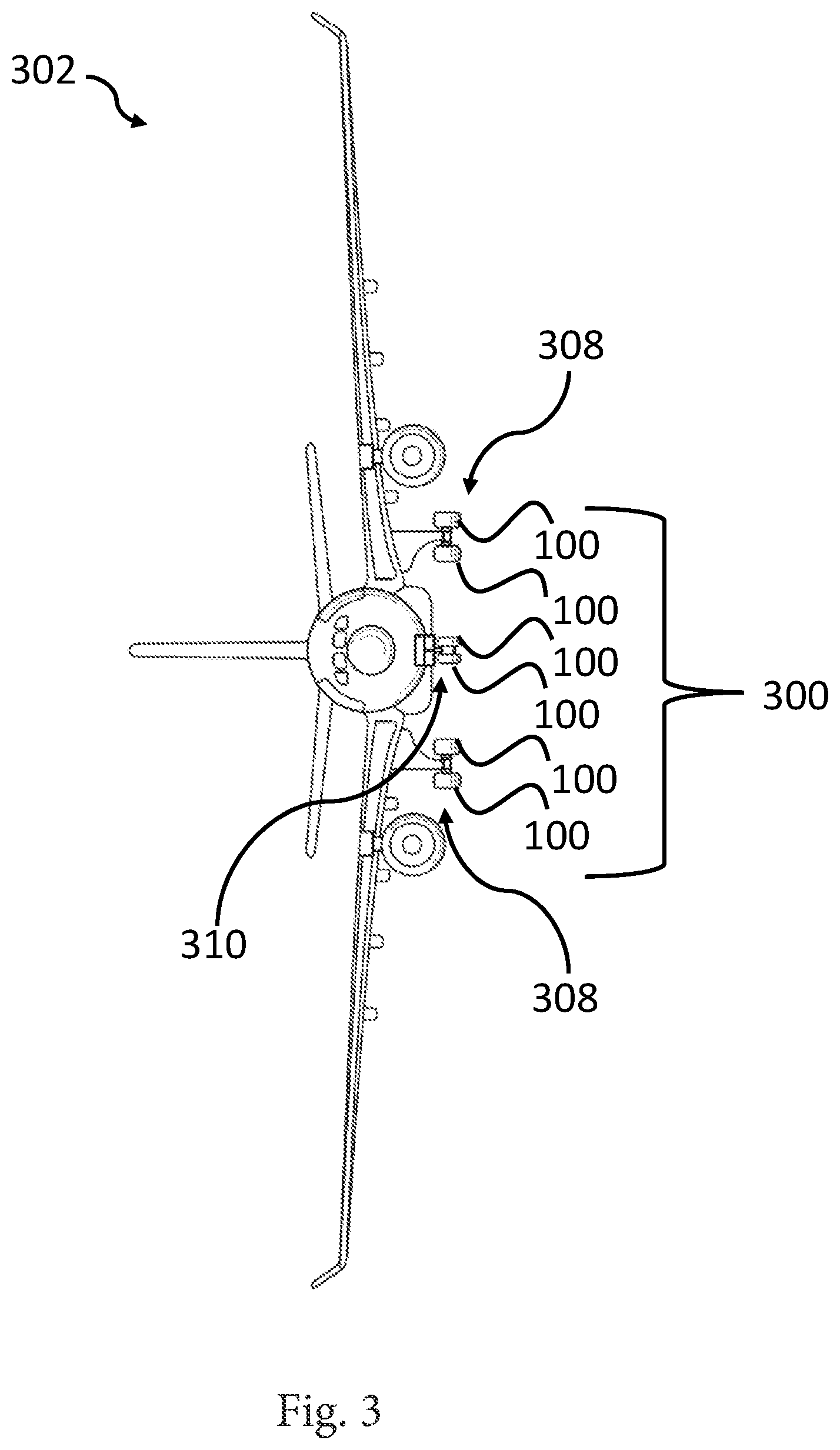 Patent US12350981 Figure 2 – Aircraft tire monitoring device