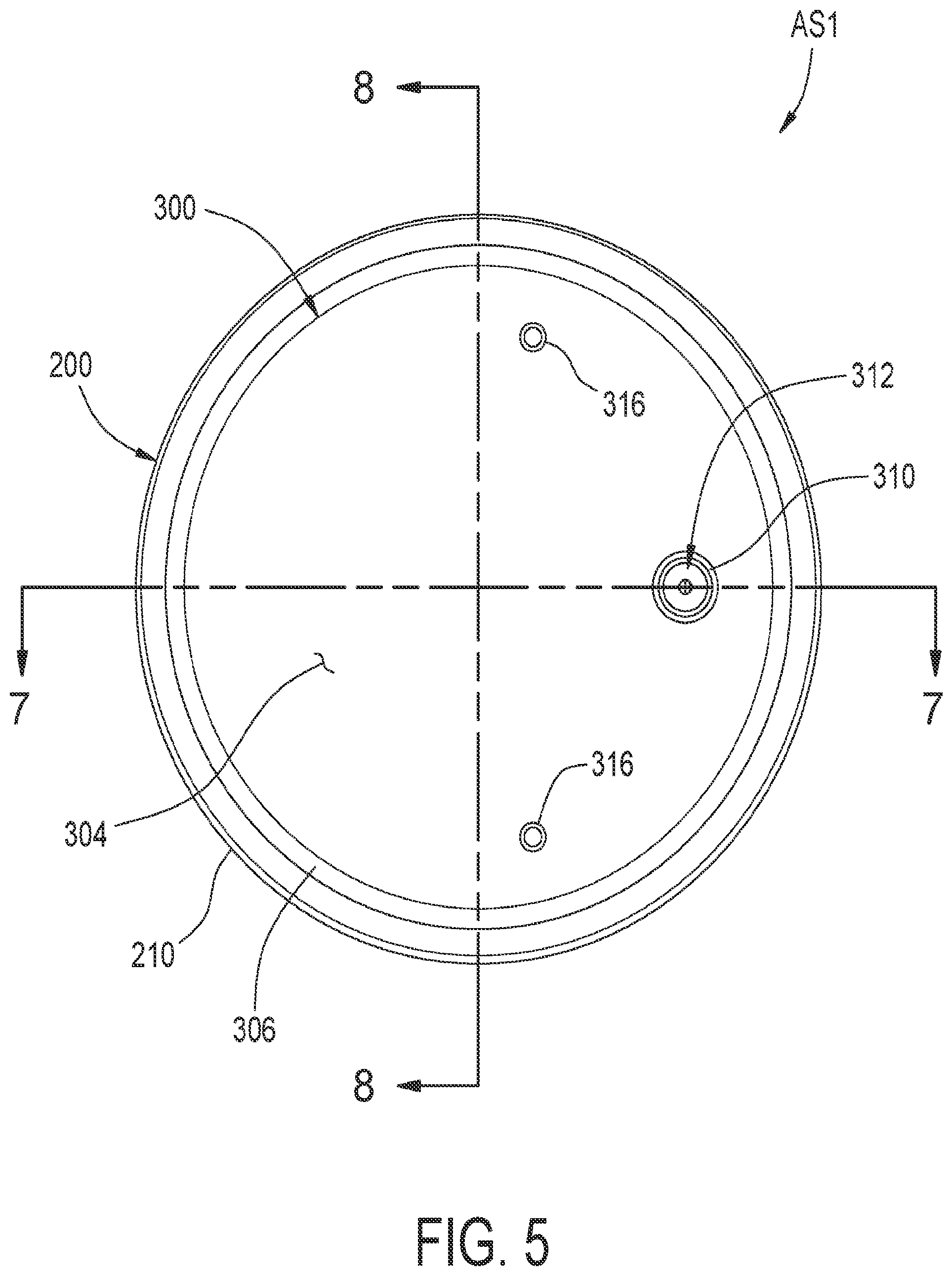 Patent US12350986 Figure 5 – Flexible spring member and end closure assemblies as well as gas spring and gas damper assemblies including same