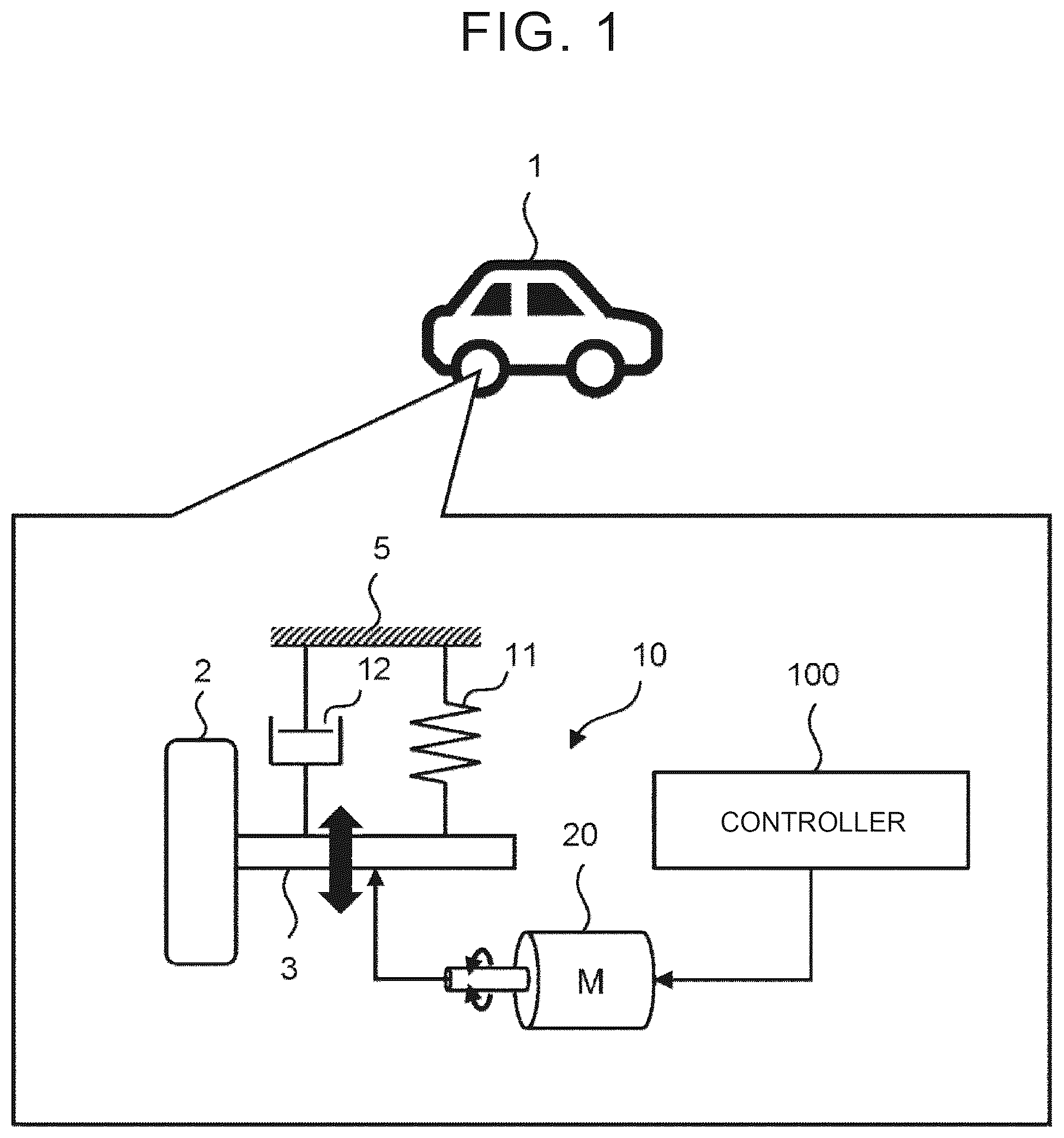 Patent US12350987 Figure 1 – Suspension device