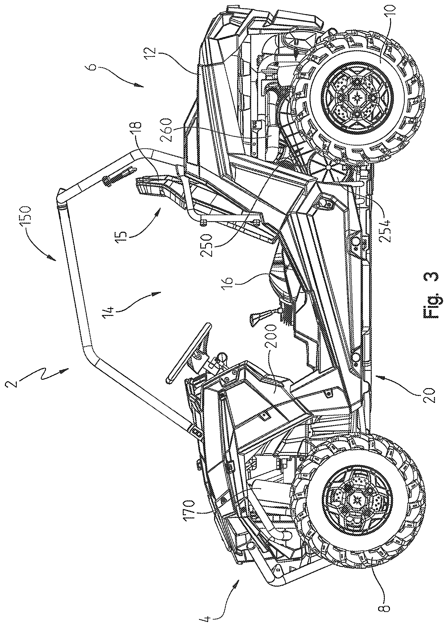 Patent US12350992 Figure 3 – Side-by-side vehicle