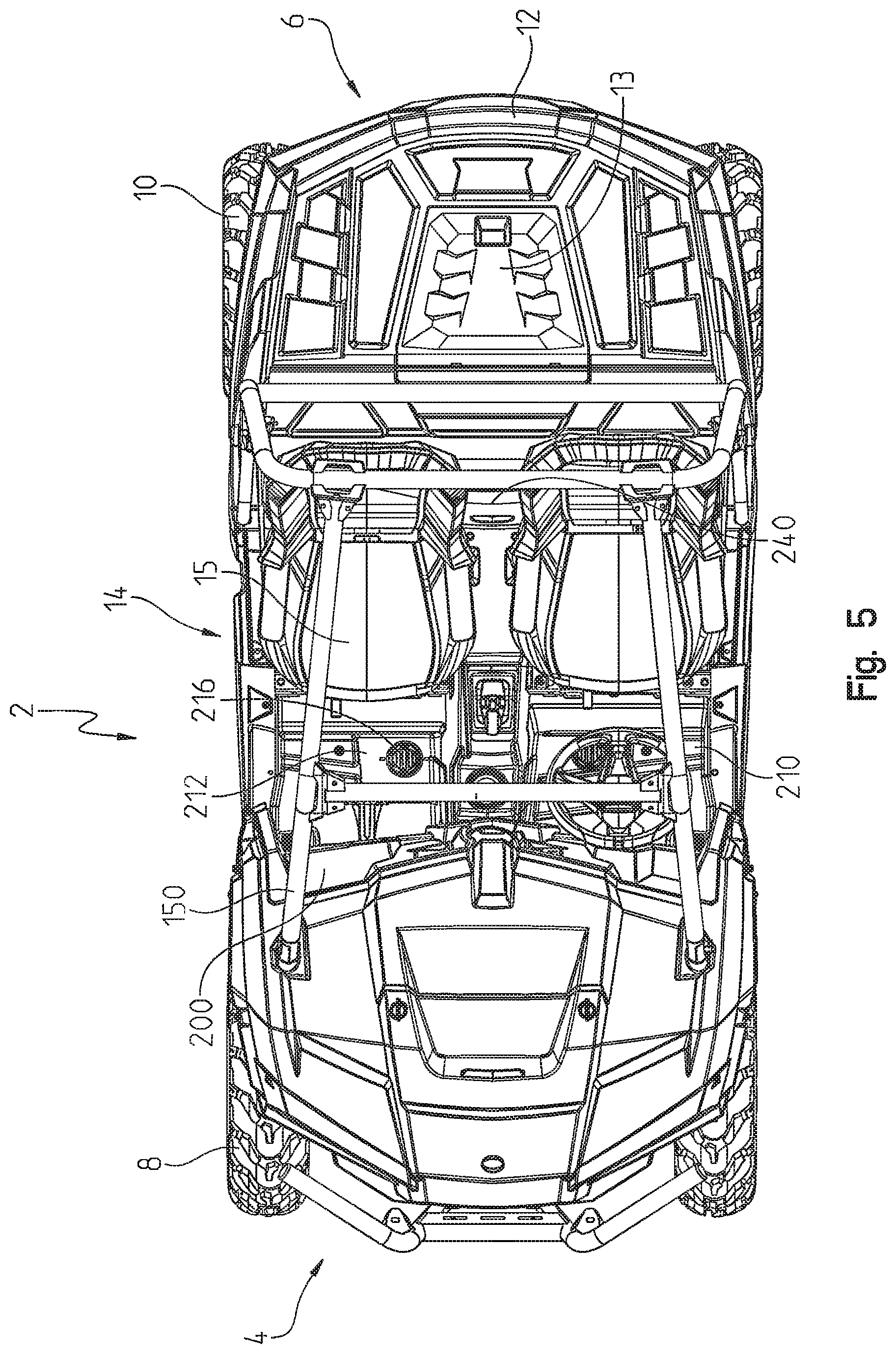 Patent US12350992 Figure 5 – Side-by-side vehicle
