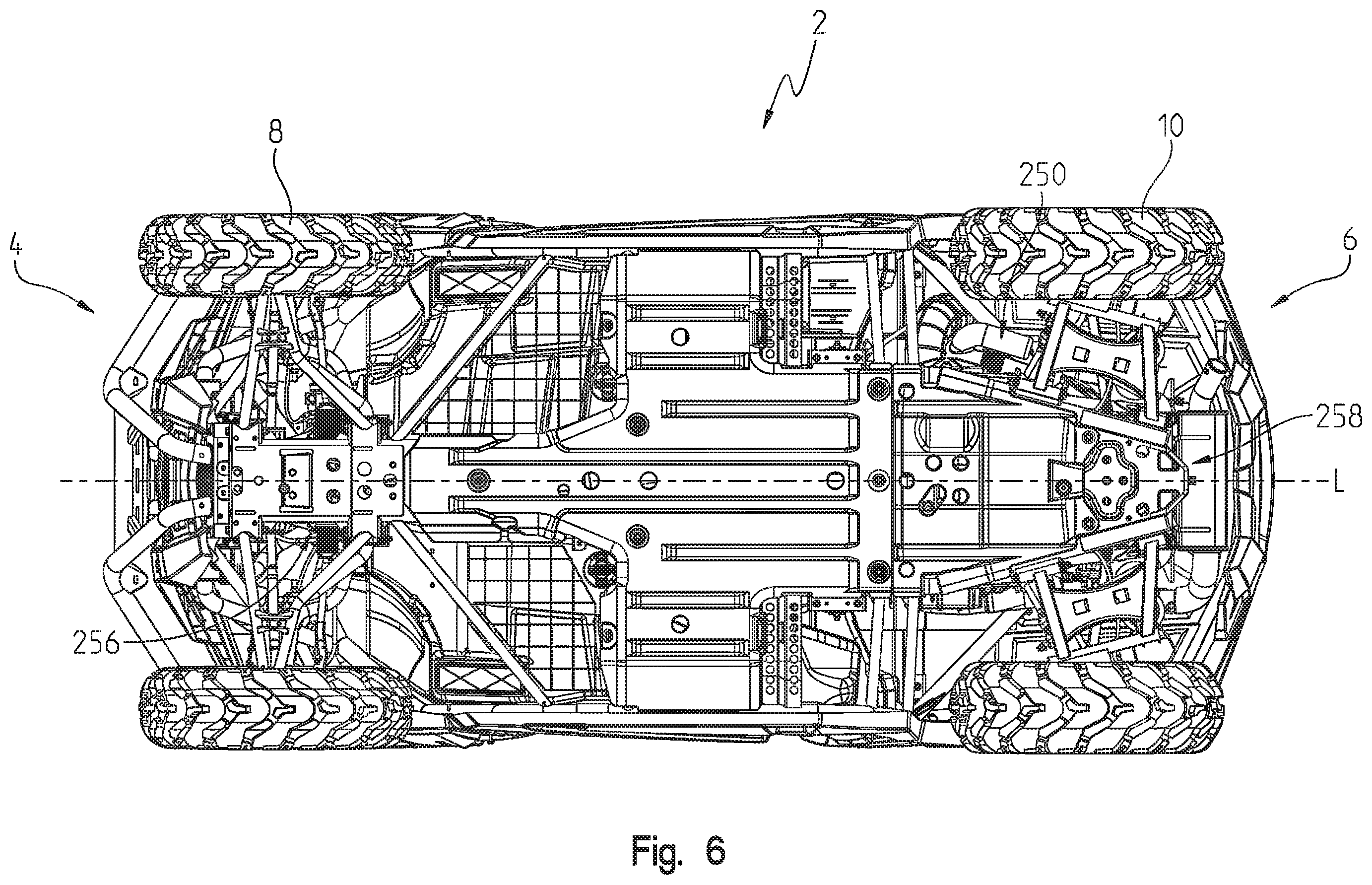 Patent US12350992 Figure 6 – Side-by-side vehicle