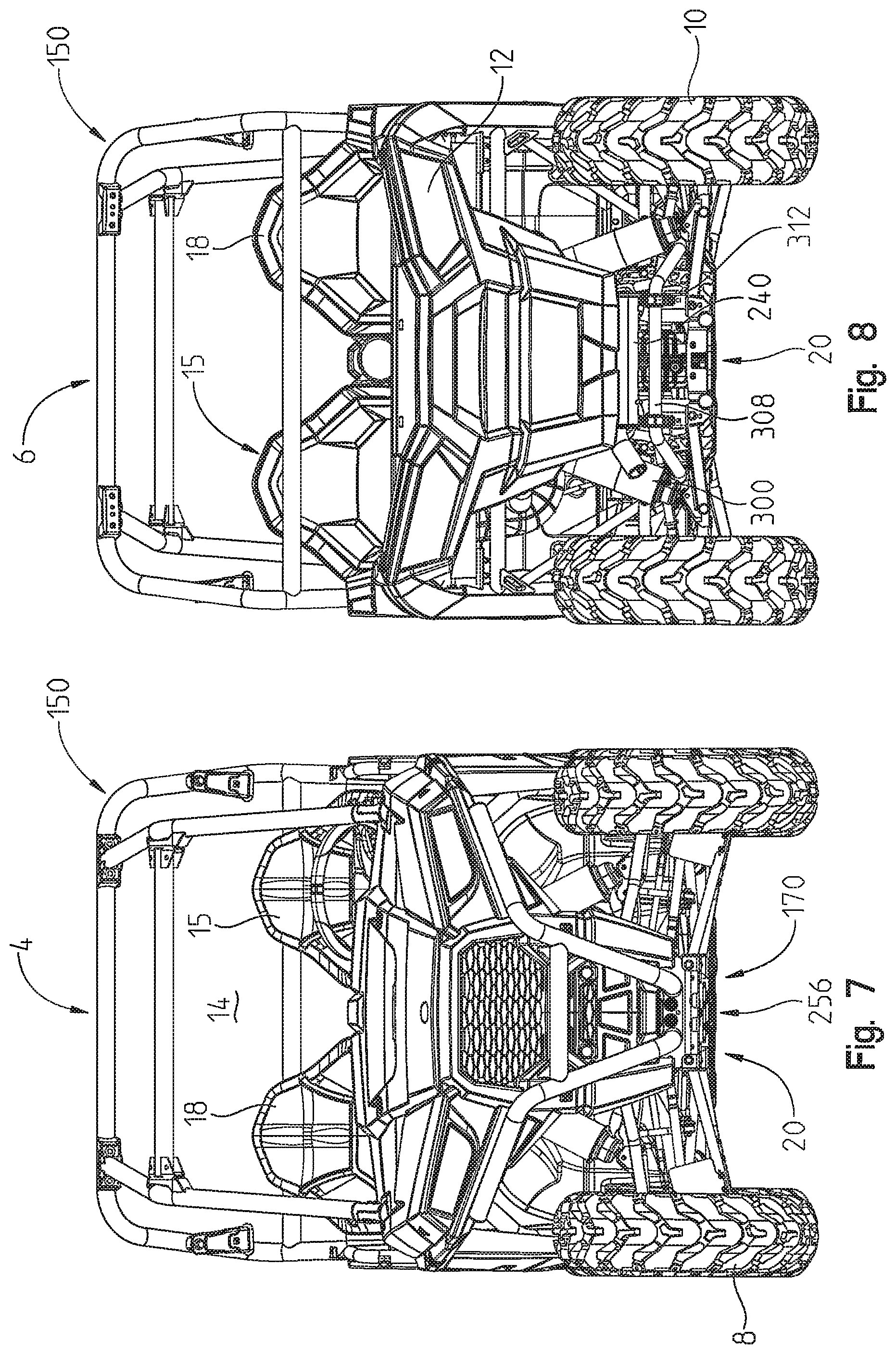 Patent US12350992 Figure 7 – Side-by-side vehicle