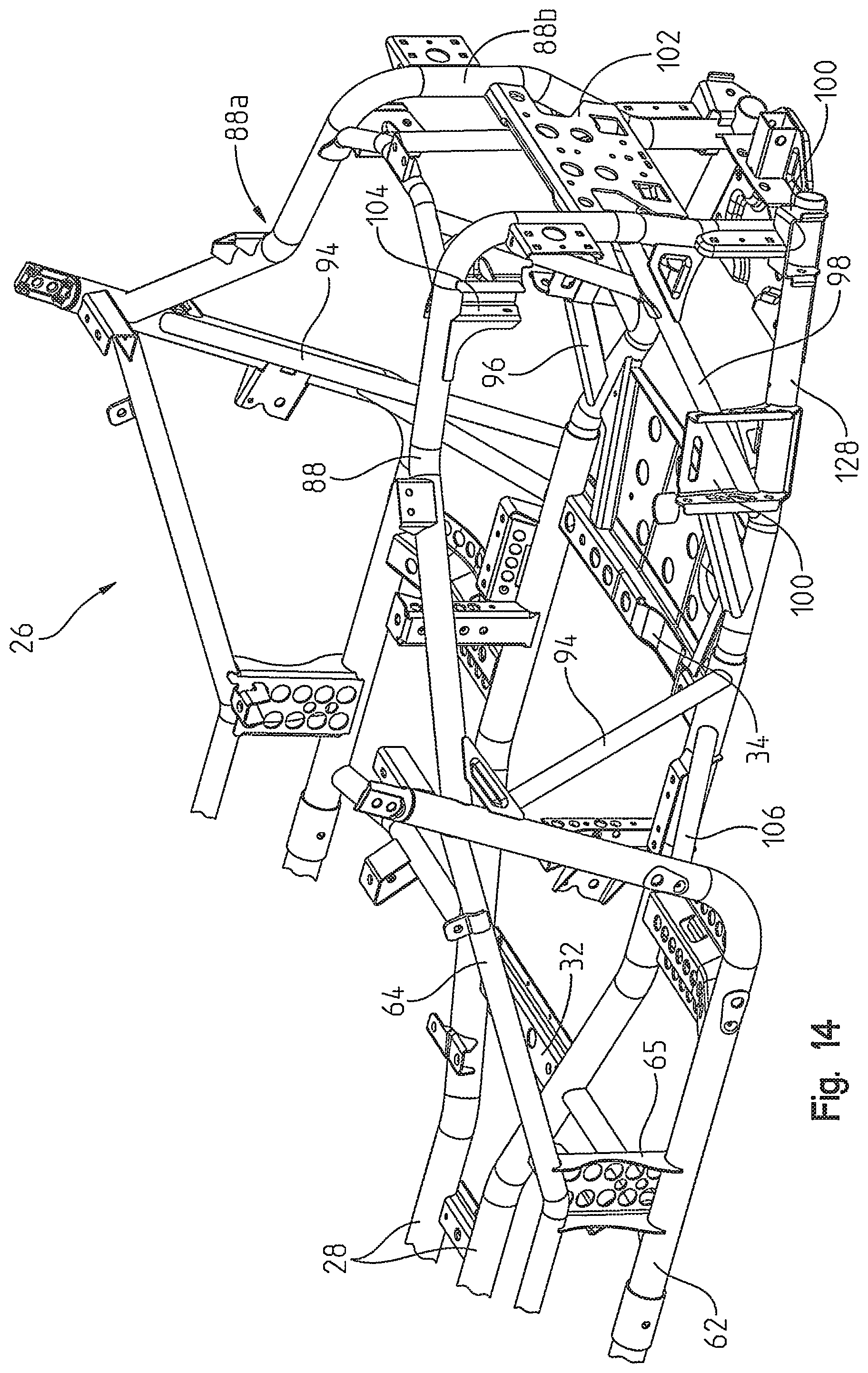 Patent US12350992 Figure 14 – Side-by-side vehicle