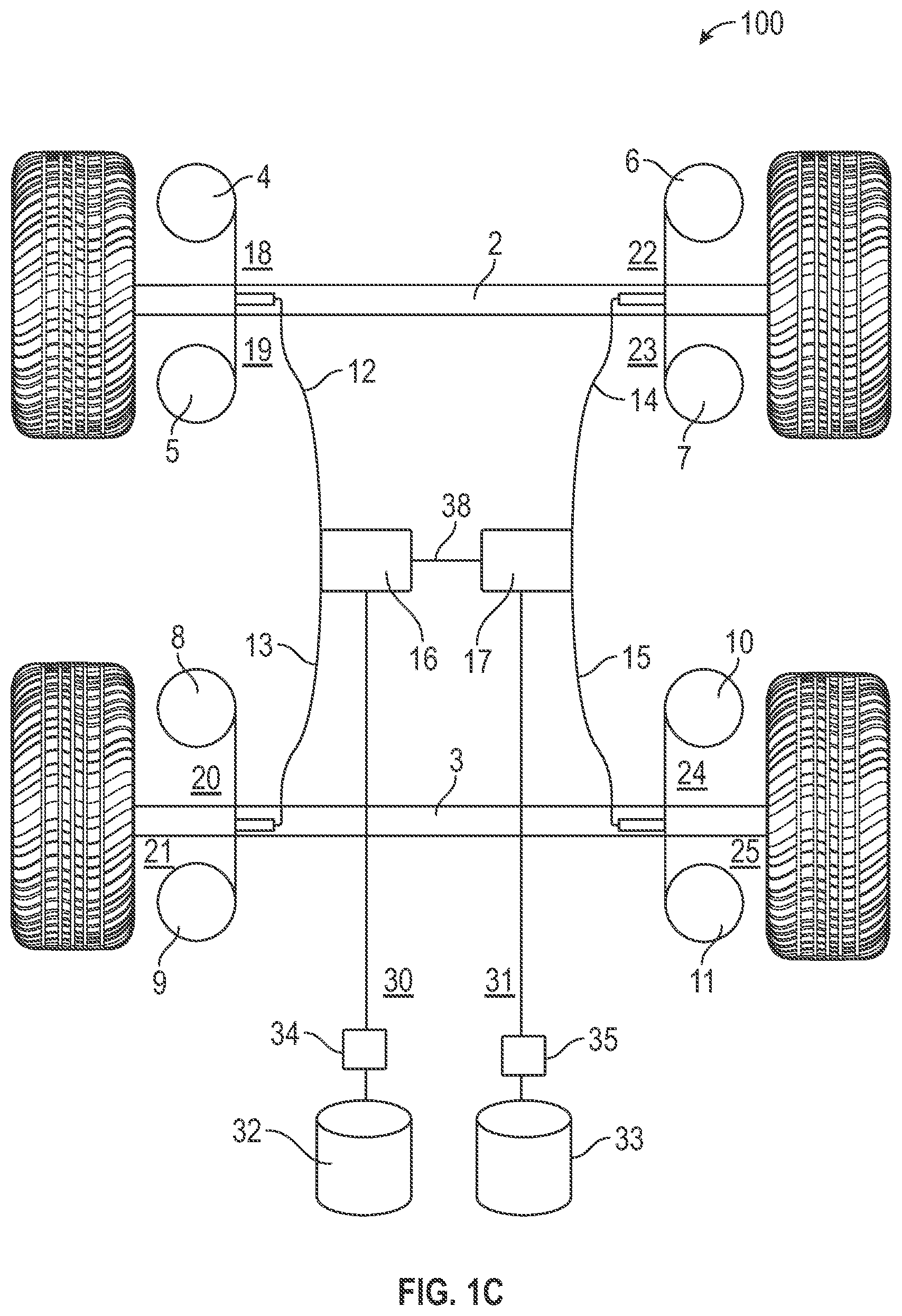 Patent US12350993 Figure 3 – Symmetrically dynamic equalized volume and pressure air management system