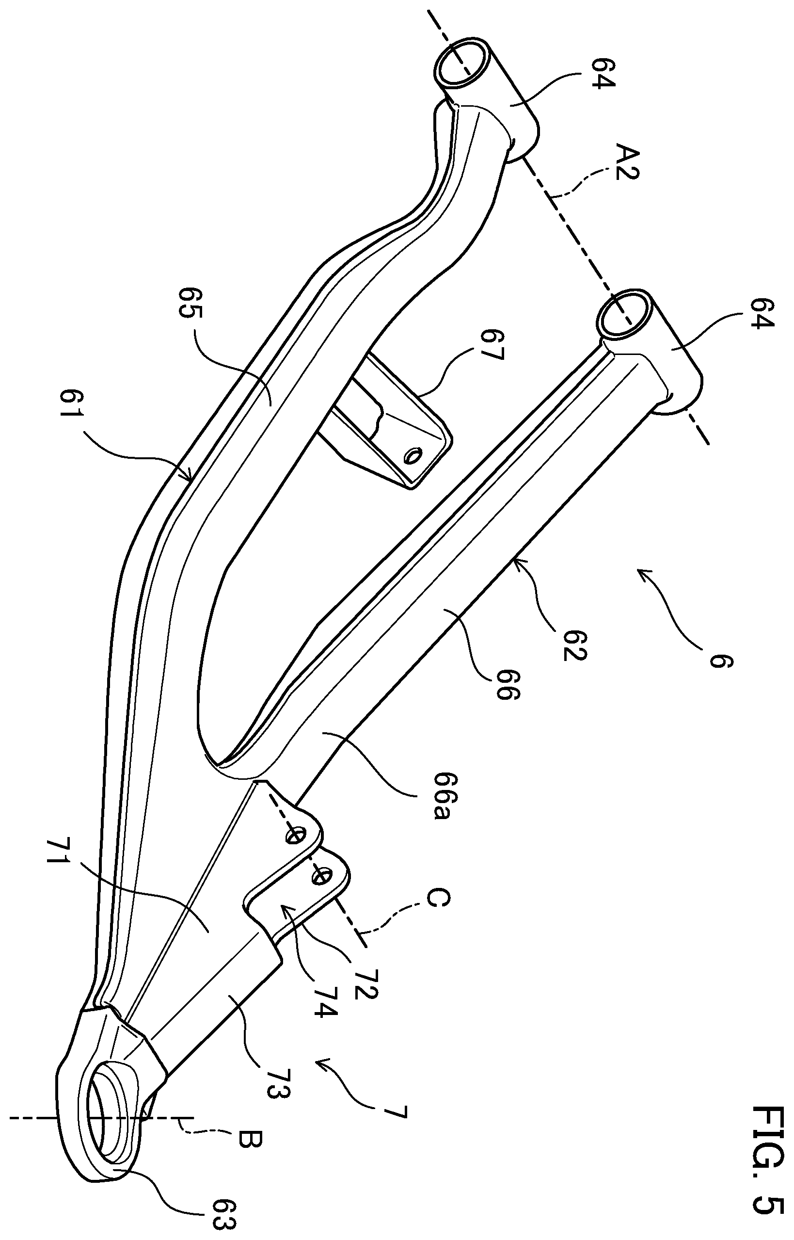 Patent US12350994 Figure 5 – Suspension and off-road vehicle