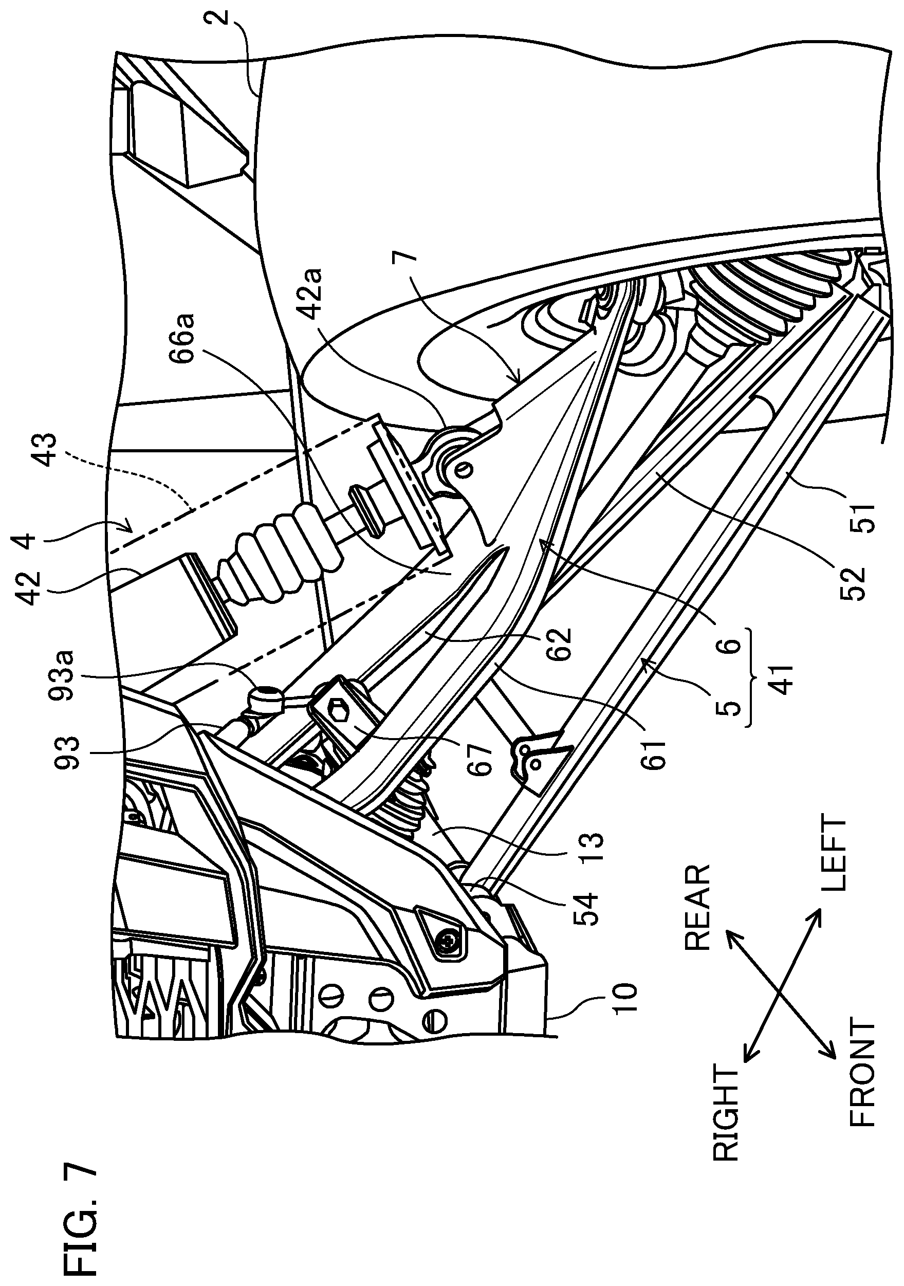 Patent US12350994 Figure 7 – Suspension and off-road vehicle