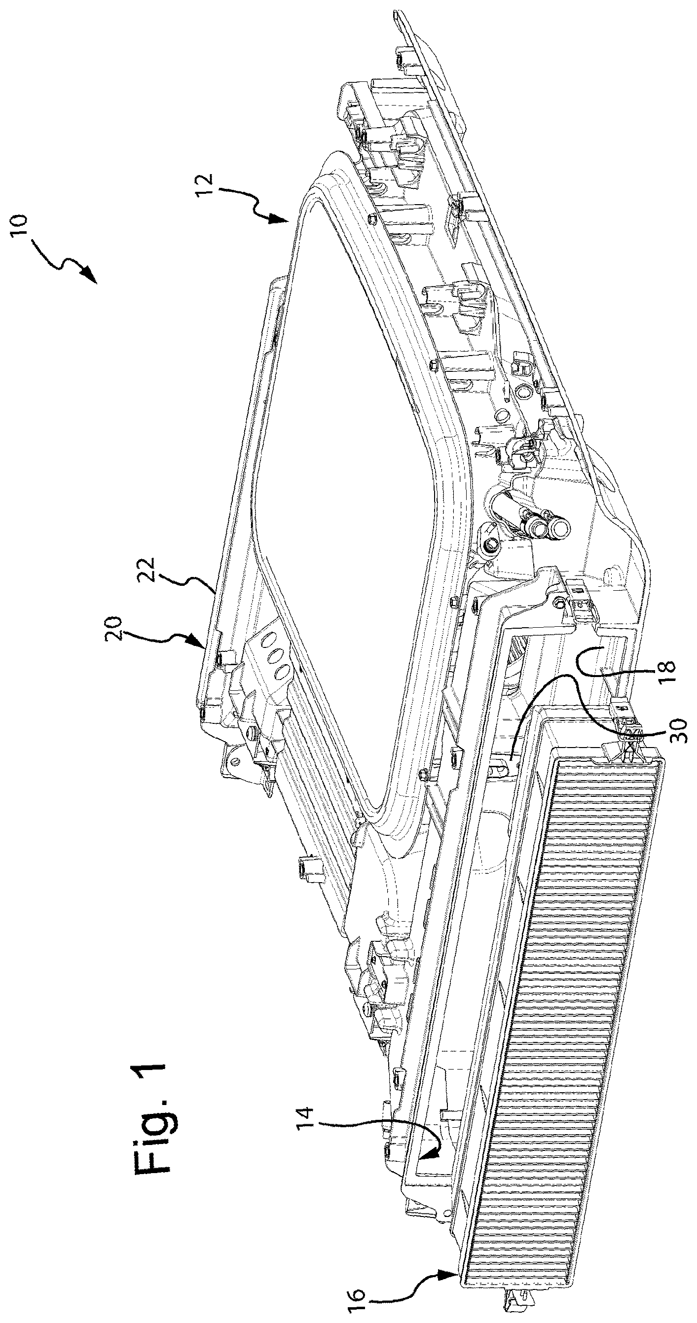 Patent US12351004 Figure 1 – System for treating the air in the cabin of a vehicle via an air filter with an RFID tag