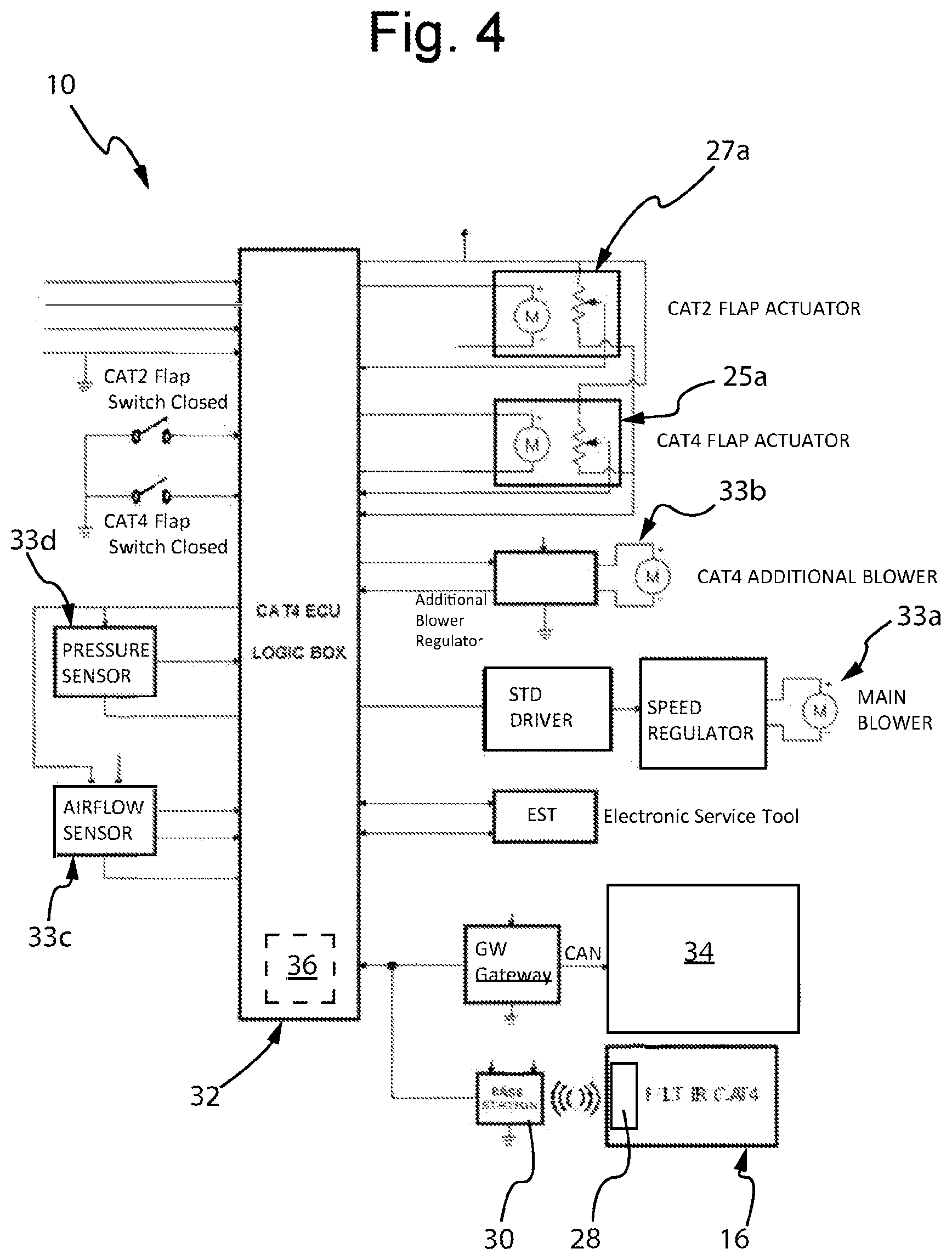 Patent US12351004 Figure 6 – System for treating the air in the cabin of a vehicle via an air filter with an RFID tag