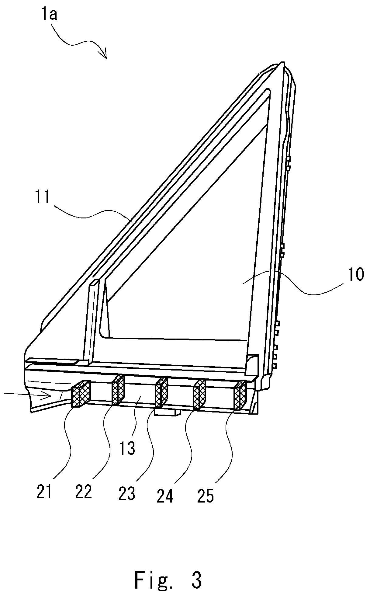 Patent US12351006 Figure 3 – Window glass for vehicle with noise reduction