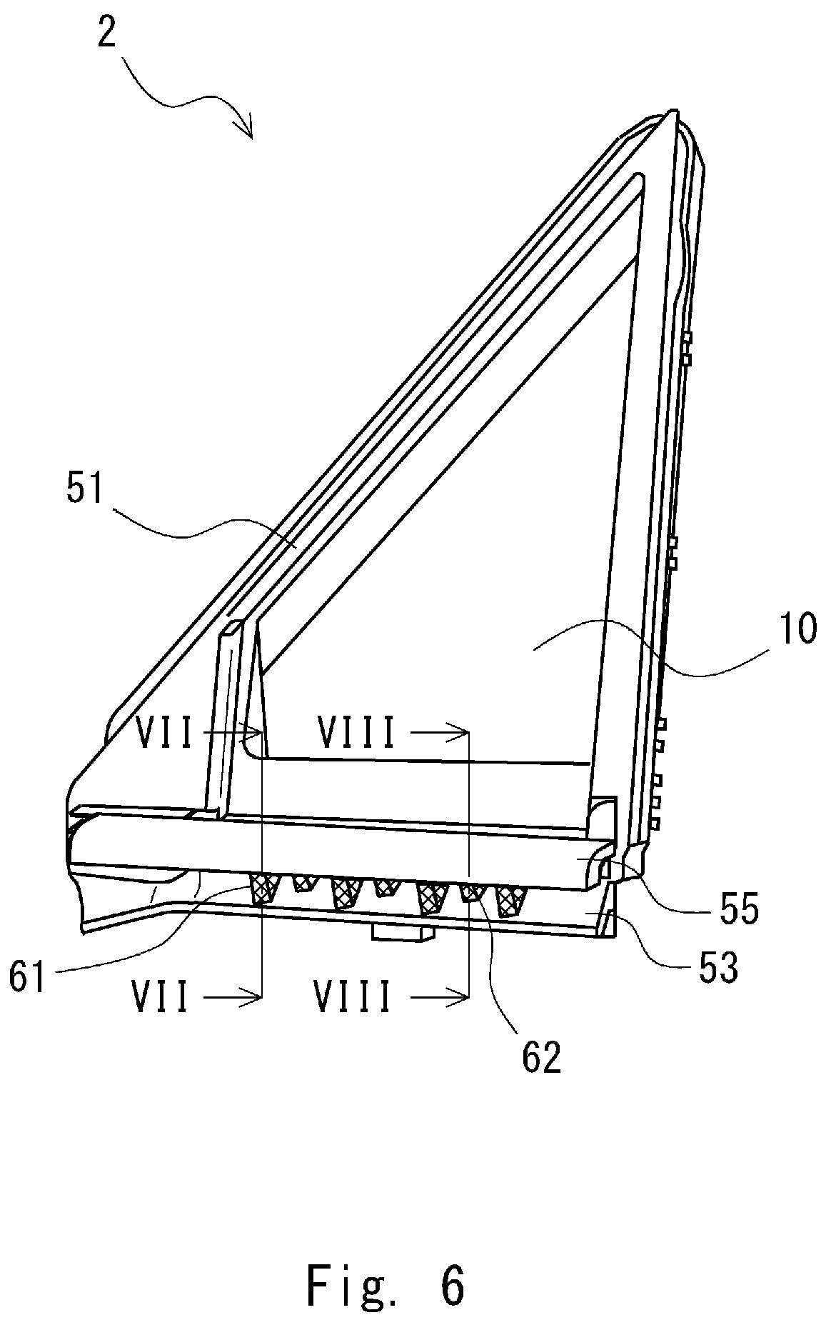 Patent US12351006 Figure 6 – Window glass for vehicle with noise reduction