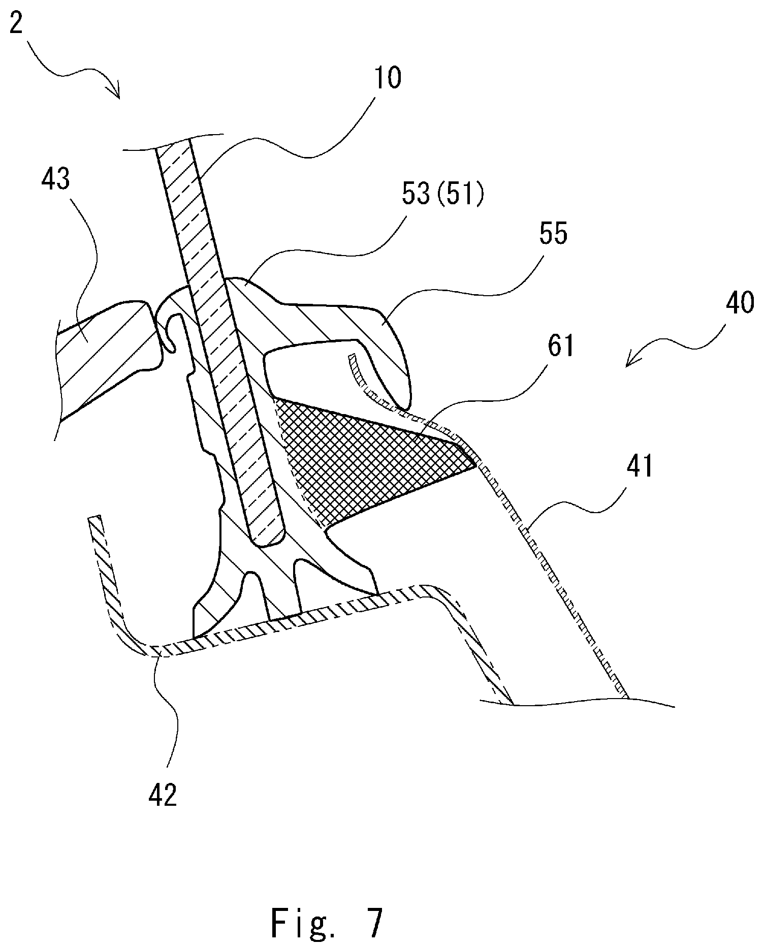 Patent US12351006 Figure 7 – Window glass for vehicle with noise reduction