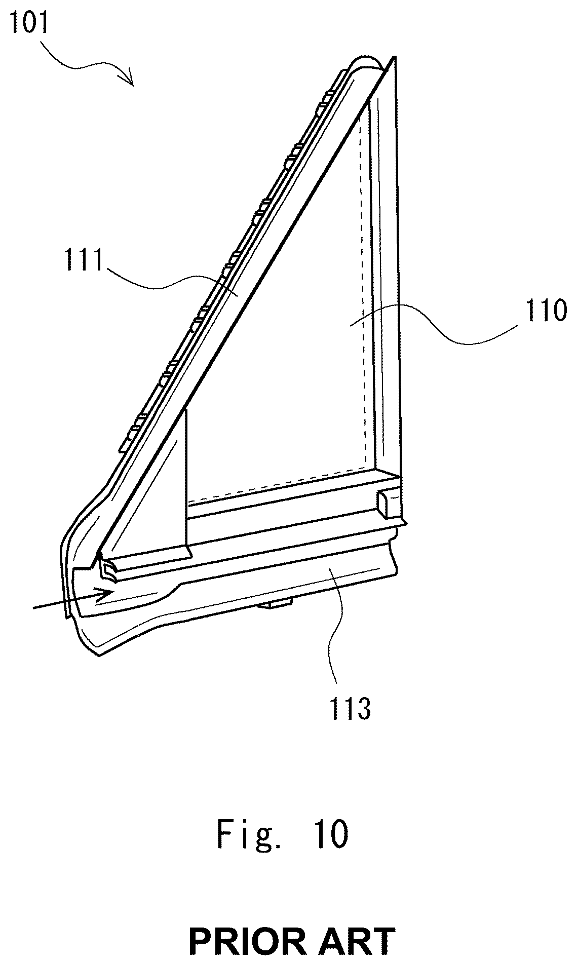 Patent US12351006 Figure 10 – Window glass for vehicle with noise reduction