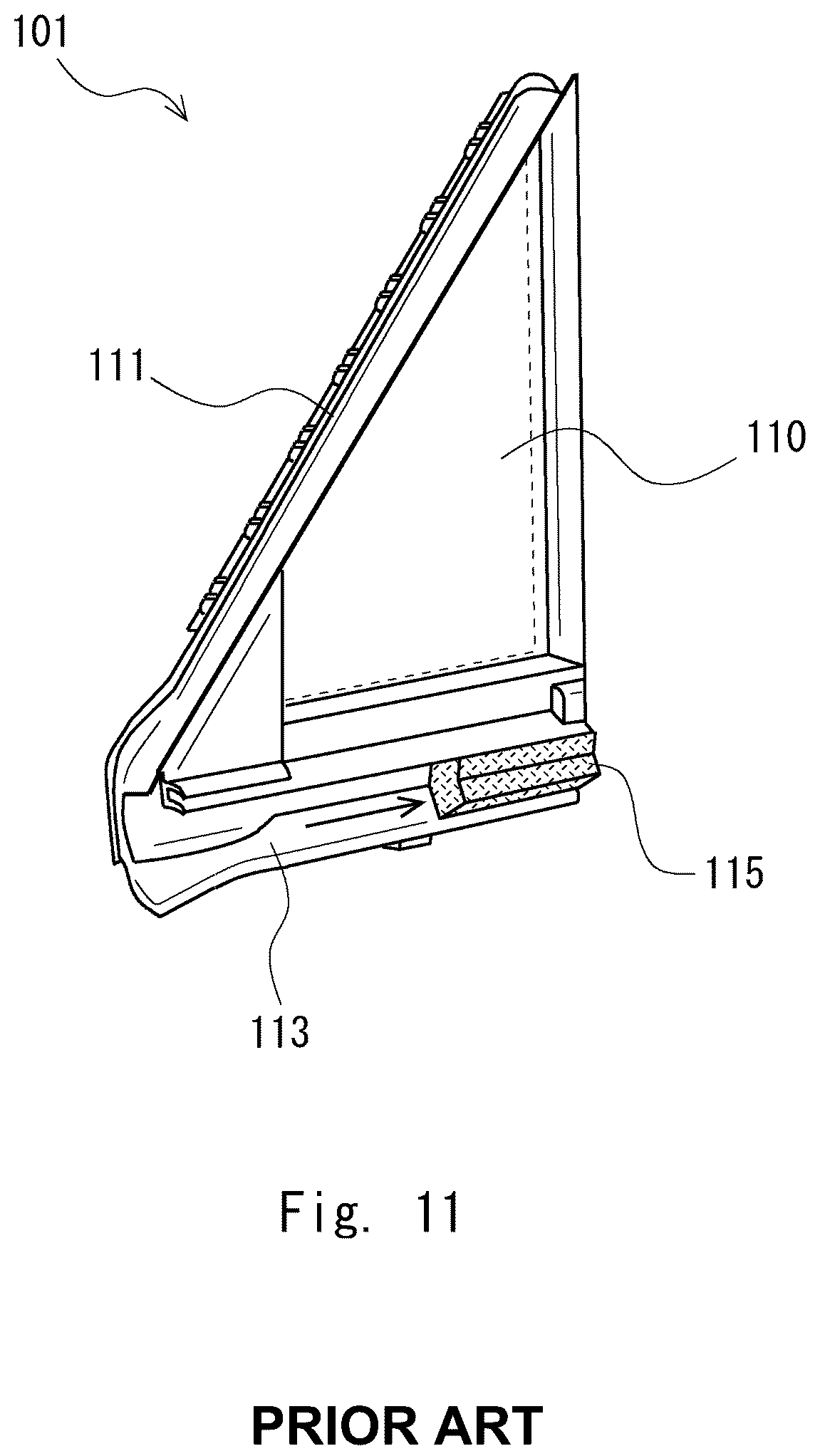 Patent US12351006 Figure 11 – Window glass for vehicle with noise reduction