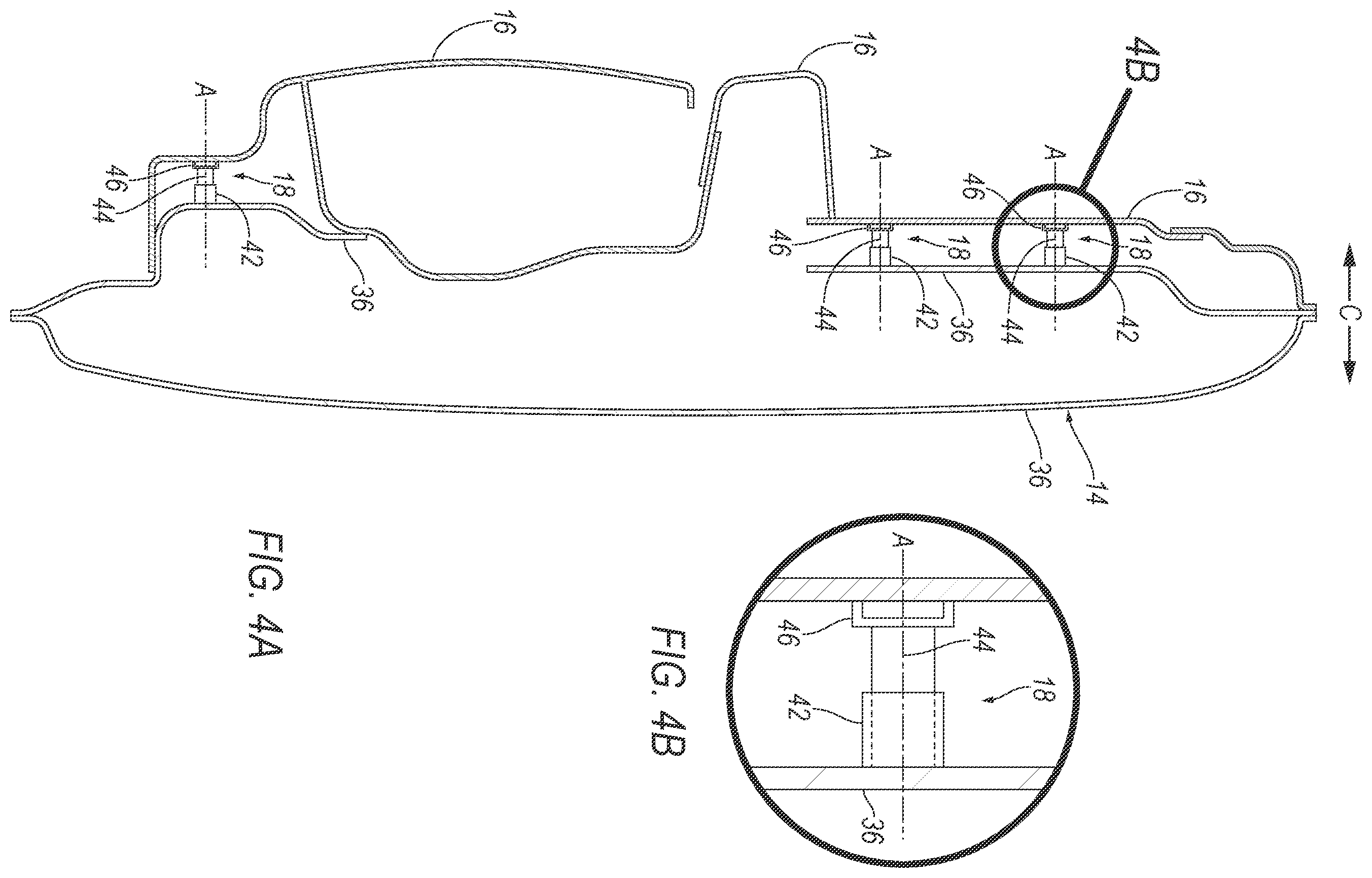 Patent US12351007 Figure 4 – Actuator moving door-trim panel in cross-vehicle direction