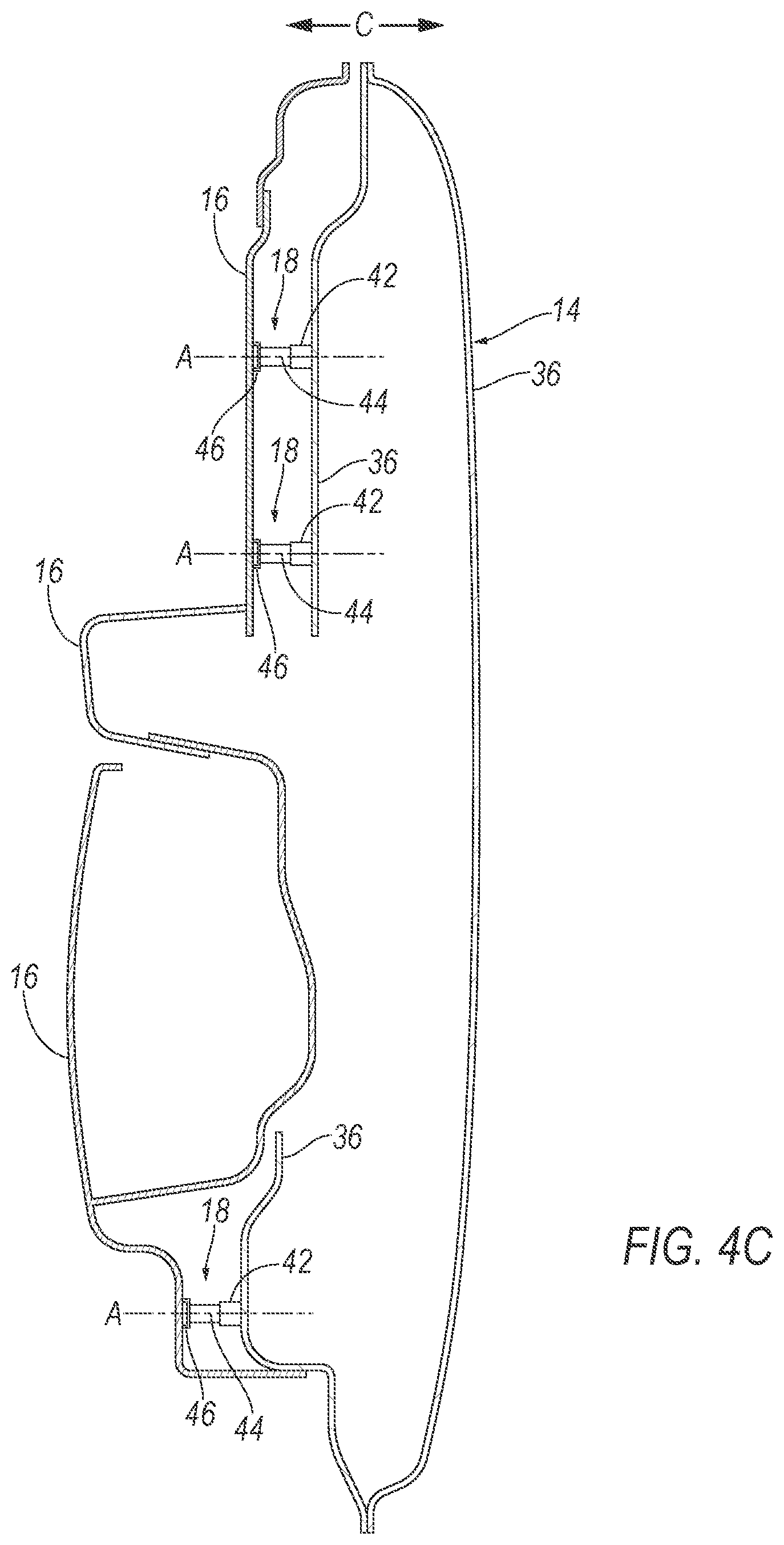 Patent US12351007 Figure 5 – Actuator moving door-trim panel in cross-vehicle direction