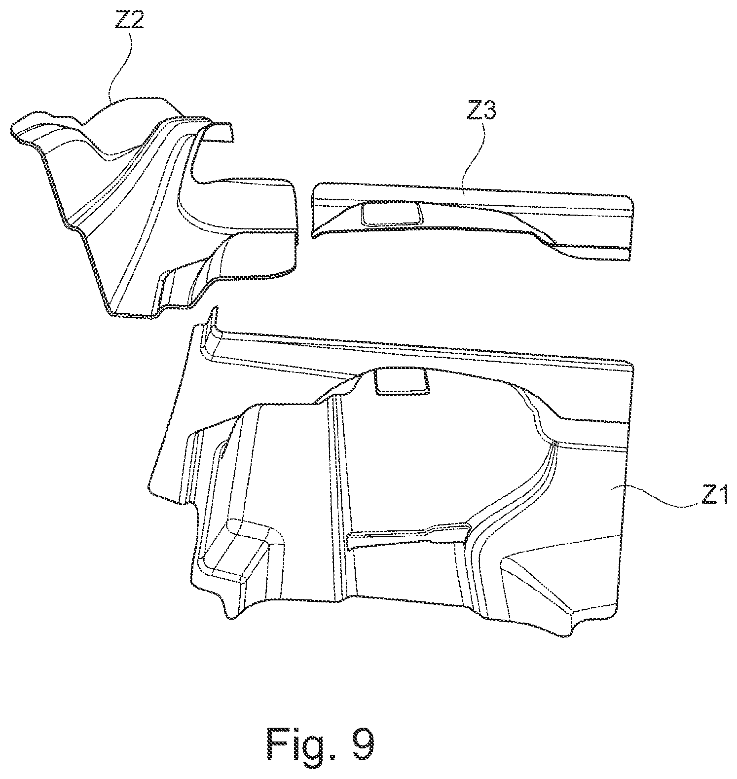 Patent US12351008 Figure 7 – Door module for a vehicle door, vehicle door and production method