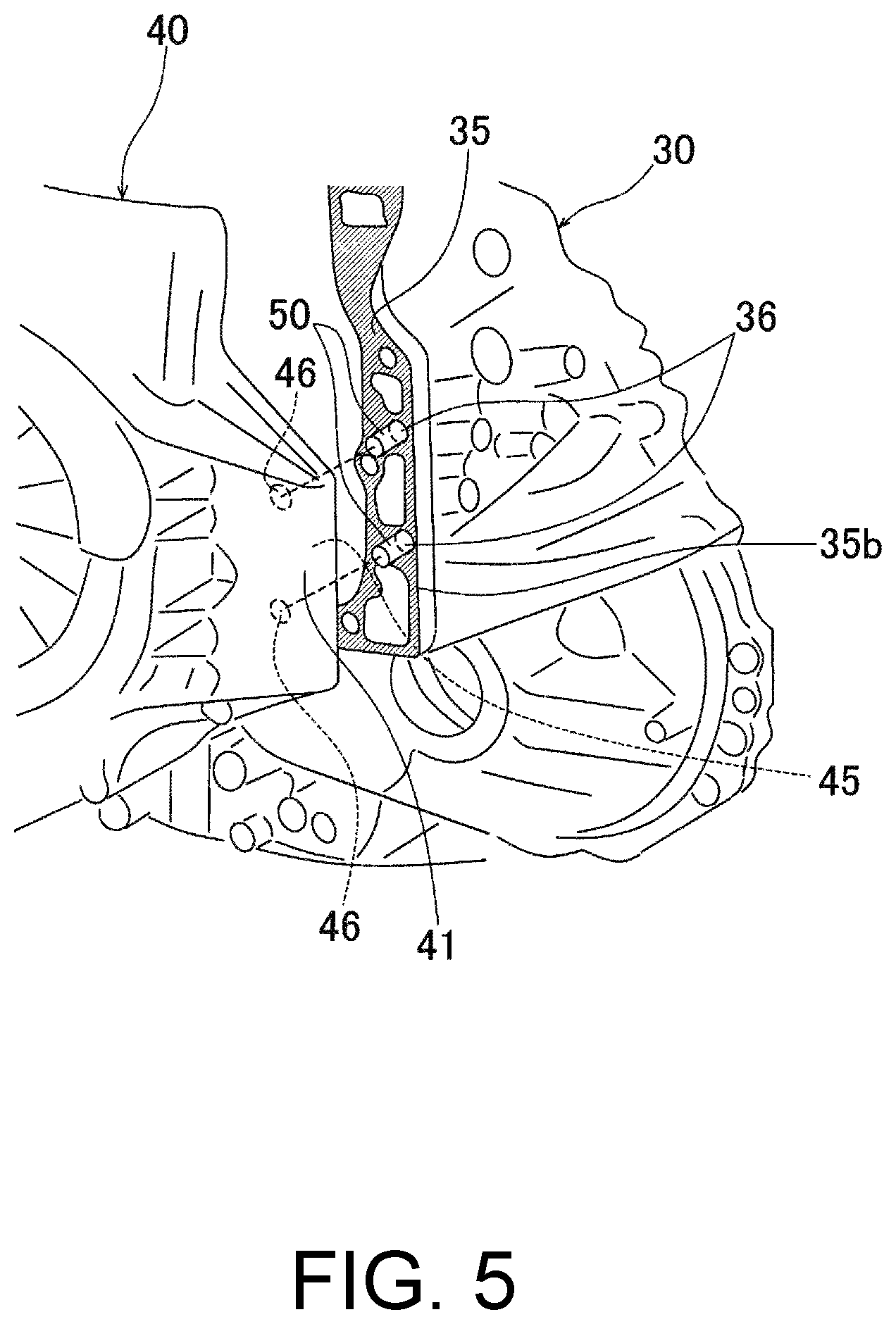 Patent US12351010 Figure 5 – High voltage device mounting structure of vehicle