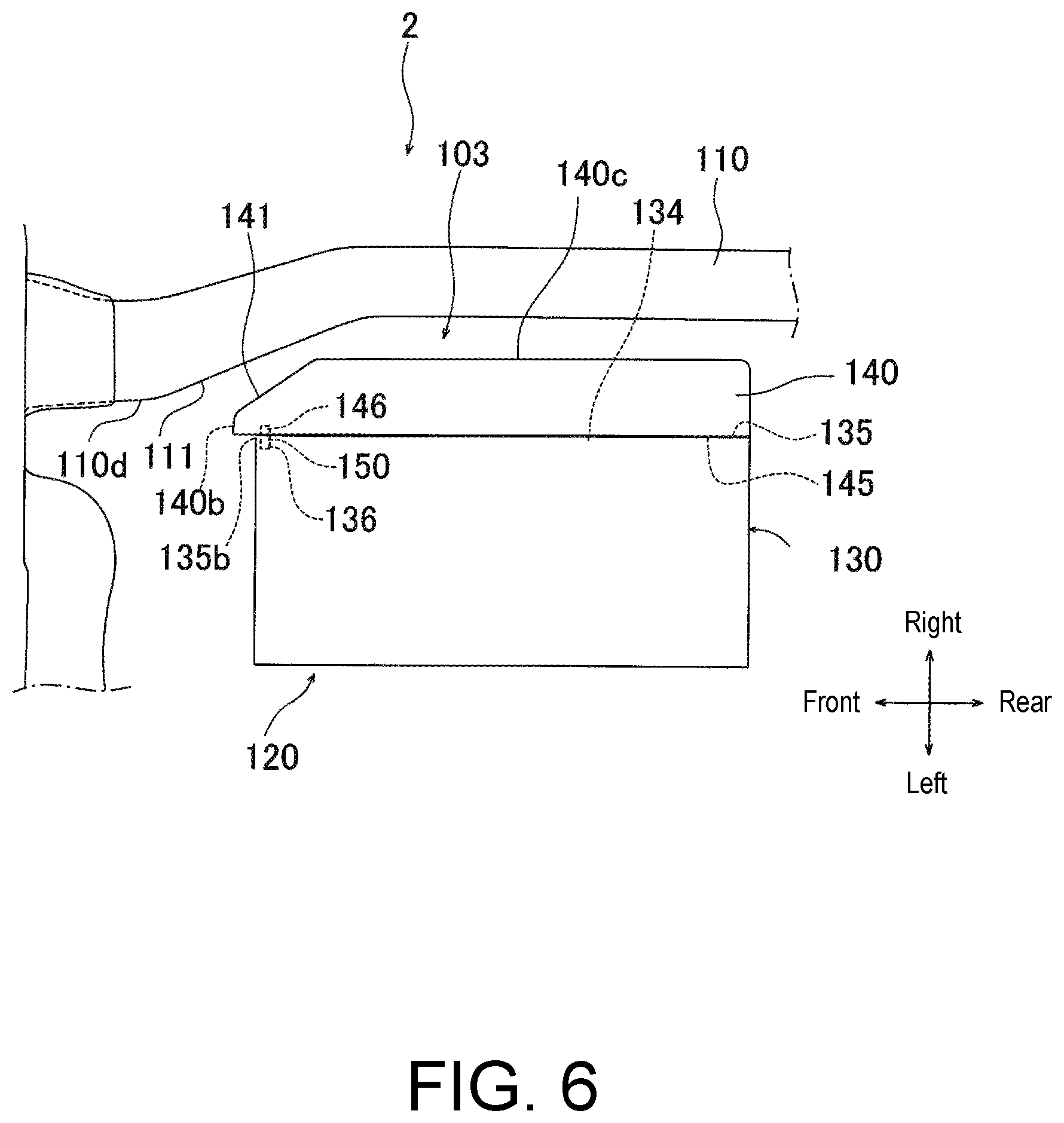Patent US12351010 Figure 6 – High voltage device mounting structure of vehicle