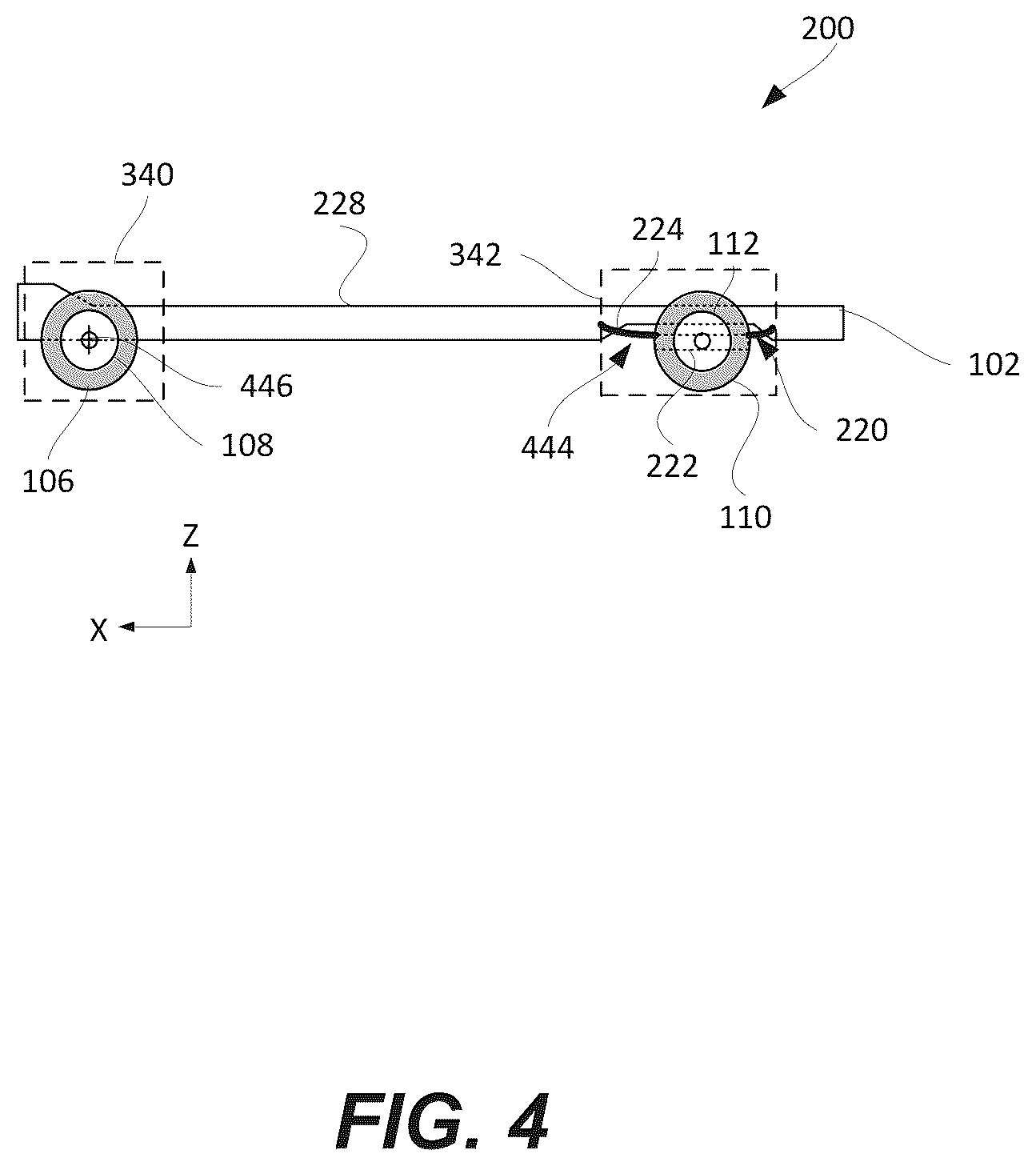 Patent US12351011 Figure 4 – Axle arrangement for an electric commercial vehicle chassis