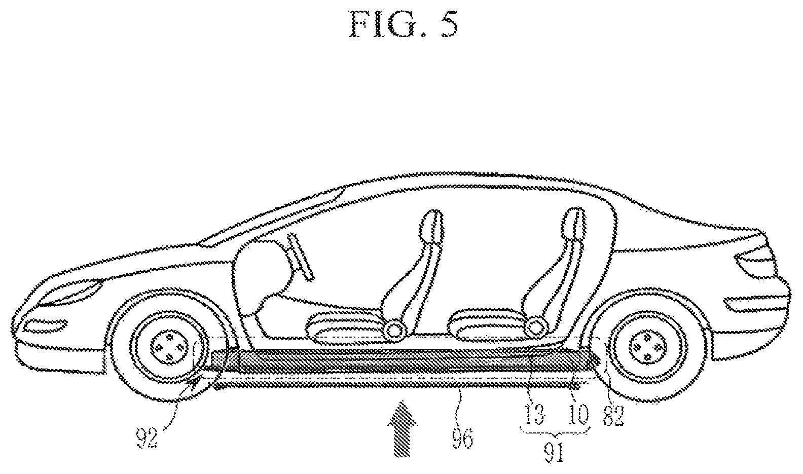Patent US12351013 Figure 5 – Chassis components, vehicle battery system integrally formed with chassis components, and integrated battery system vehicle comprising same