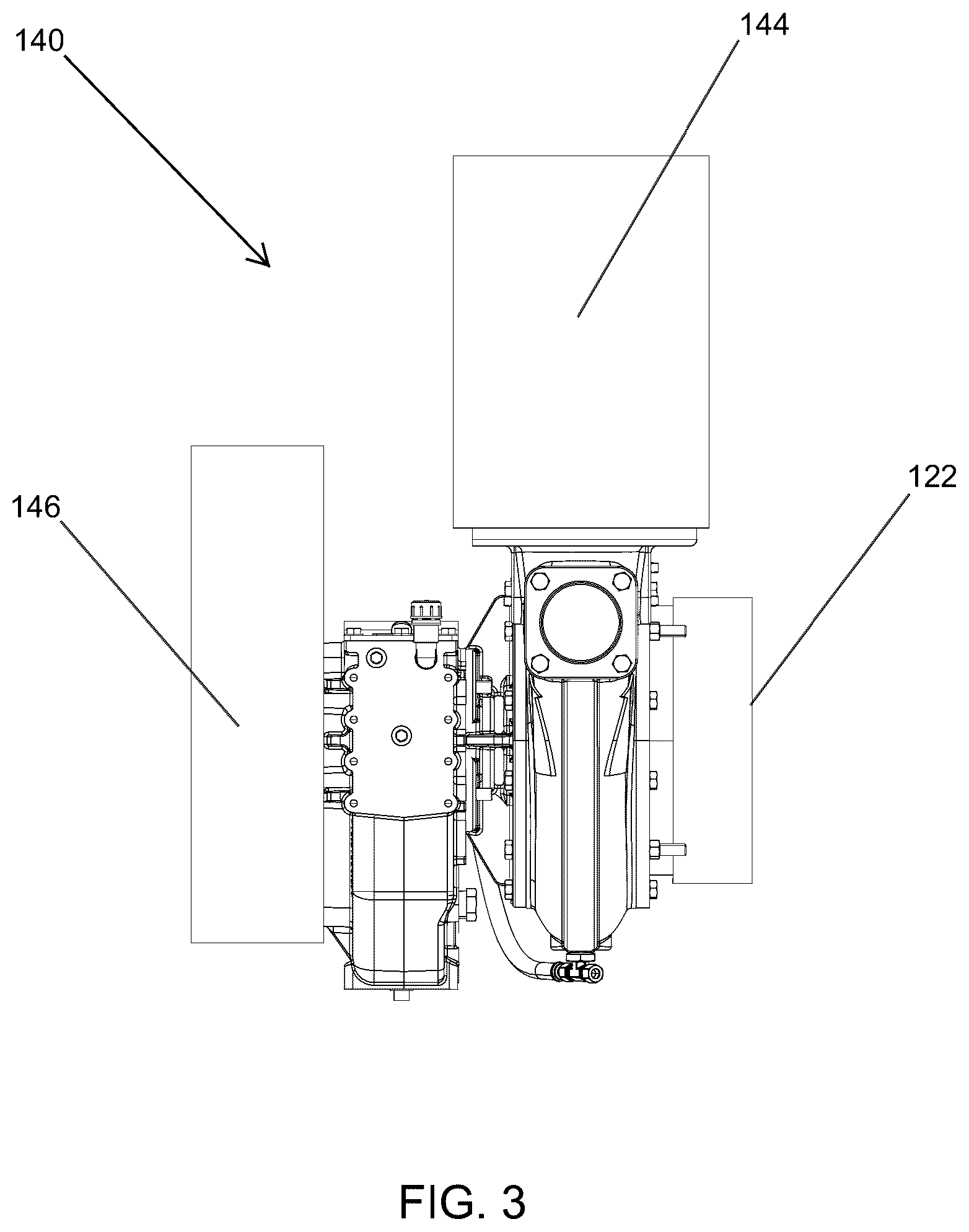Patent US12351014 Figure 3 – Optimized AC powered auxiliary units for medium/heavy duty configurable electric trucks