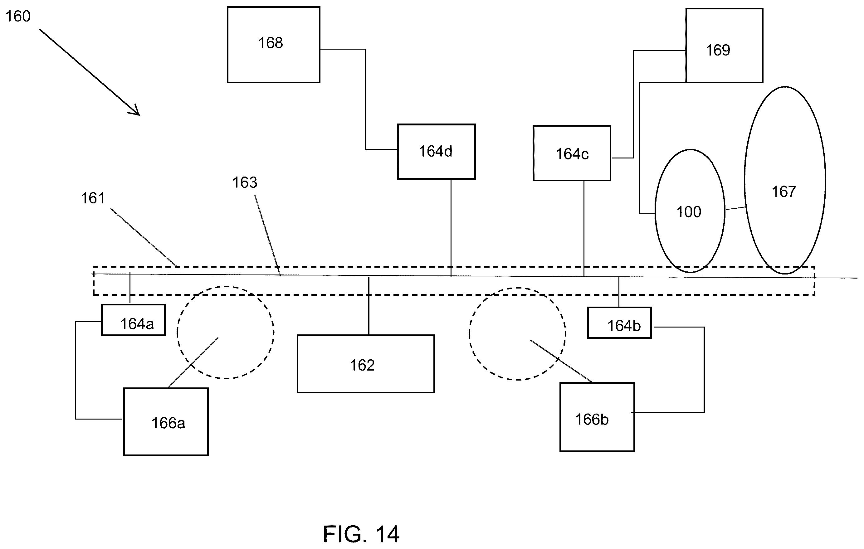 Patent US12351014 Figure 14 – Optimized AC powered auxiliary units for medium/heavy duty configurable electric trucks