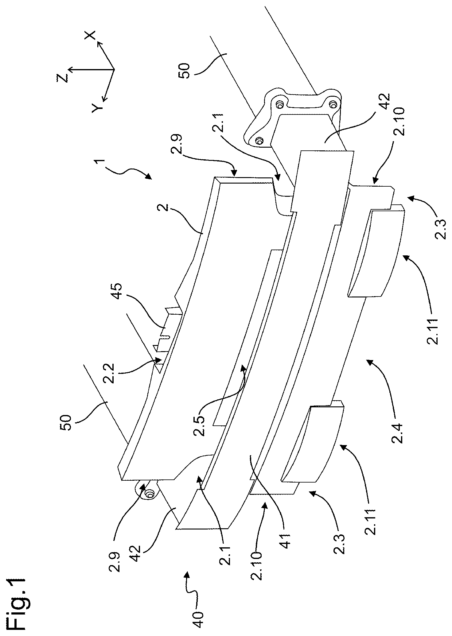 Patent US12351015 Figure 1 – Heat exchanger assembly for a motor vehicle