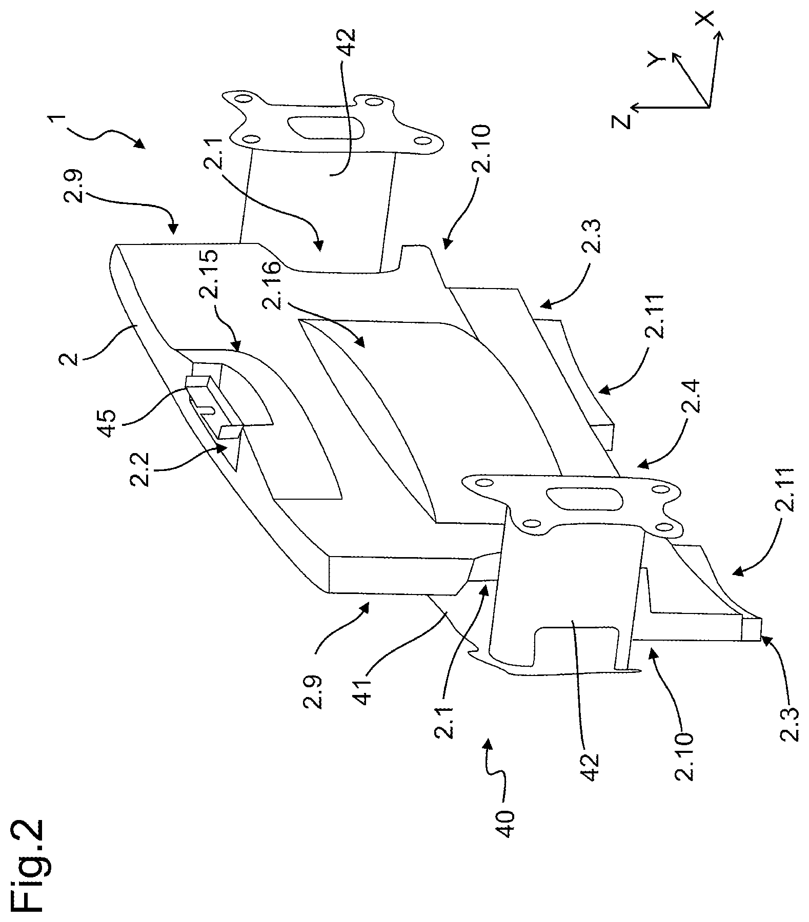 Patent US12351015 Figure 2 – Heat exchanger assembly for a motor vehicle