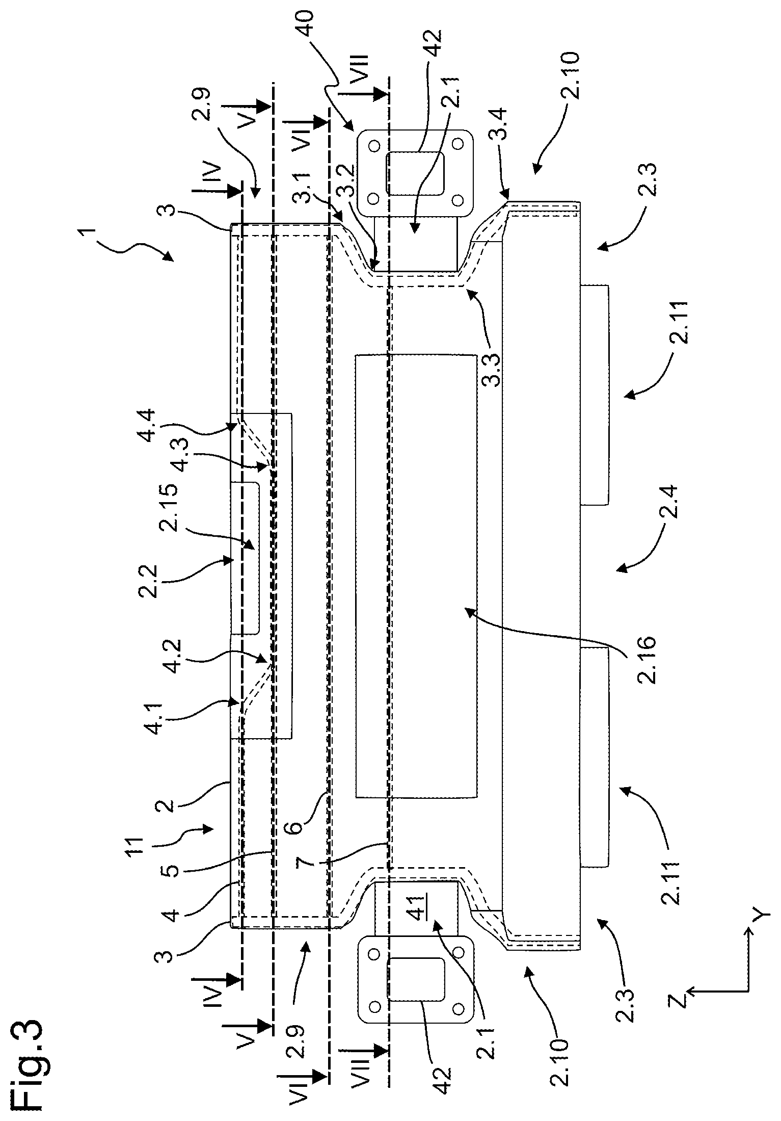 Patent US12351015 Figure 3 – Heat exchanger assembly for a motor vehicle
