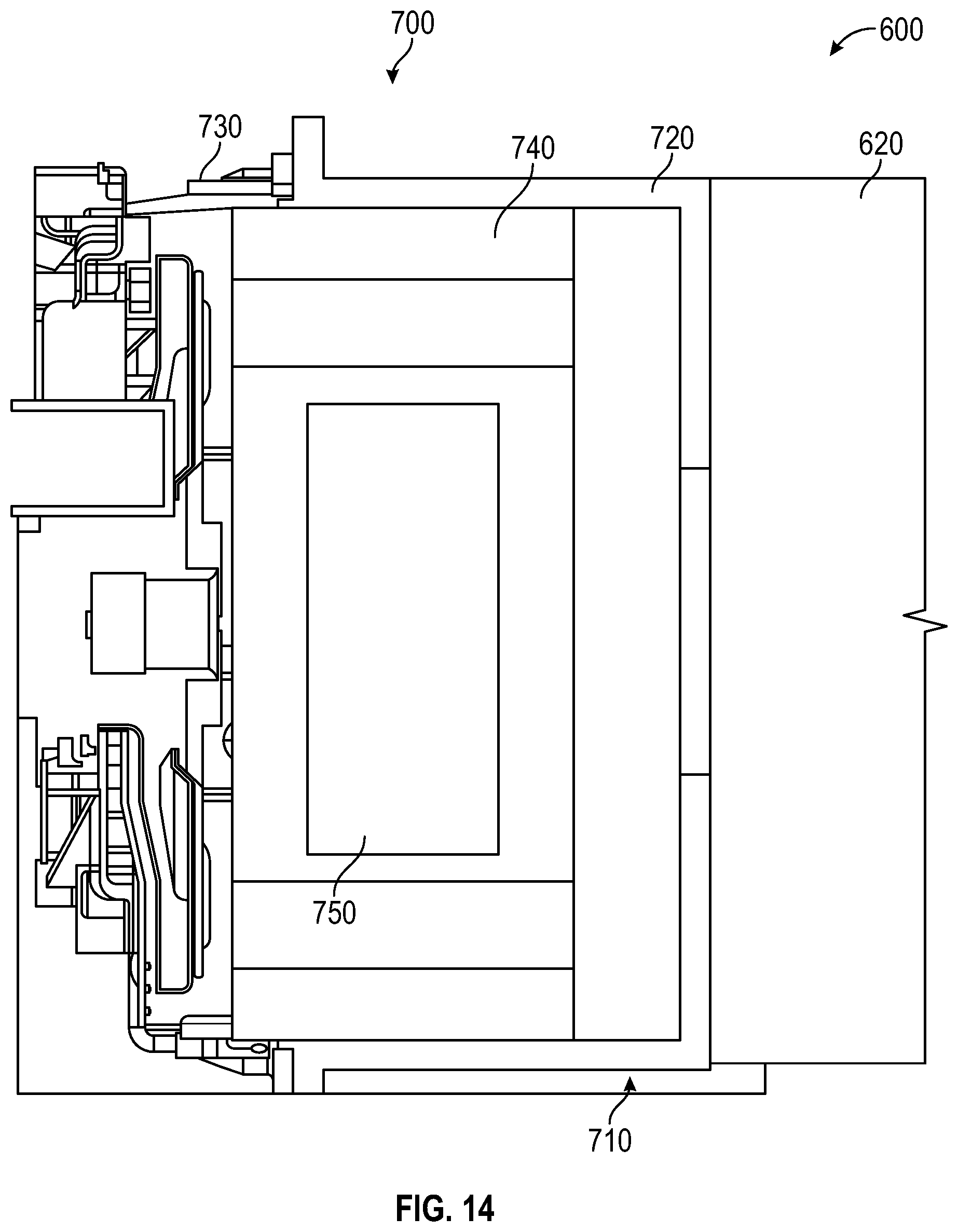 Patent US12351028 Figure 14 – Military vehicle with modular battery units