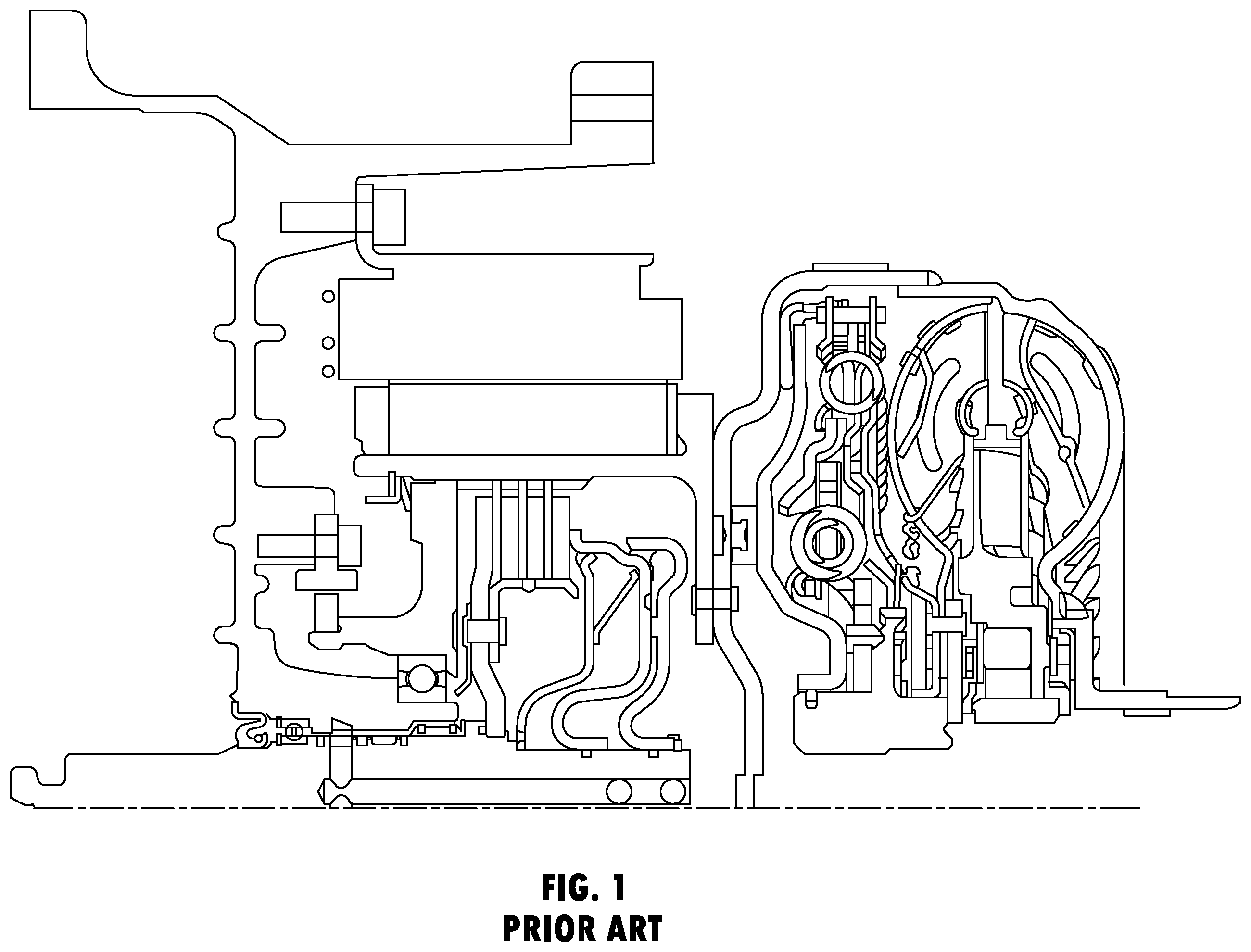 Patent US12351031 Figure 1 – Compact P2 hybrid architecture