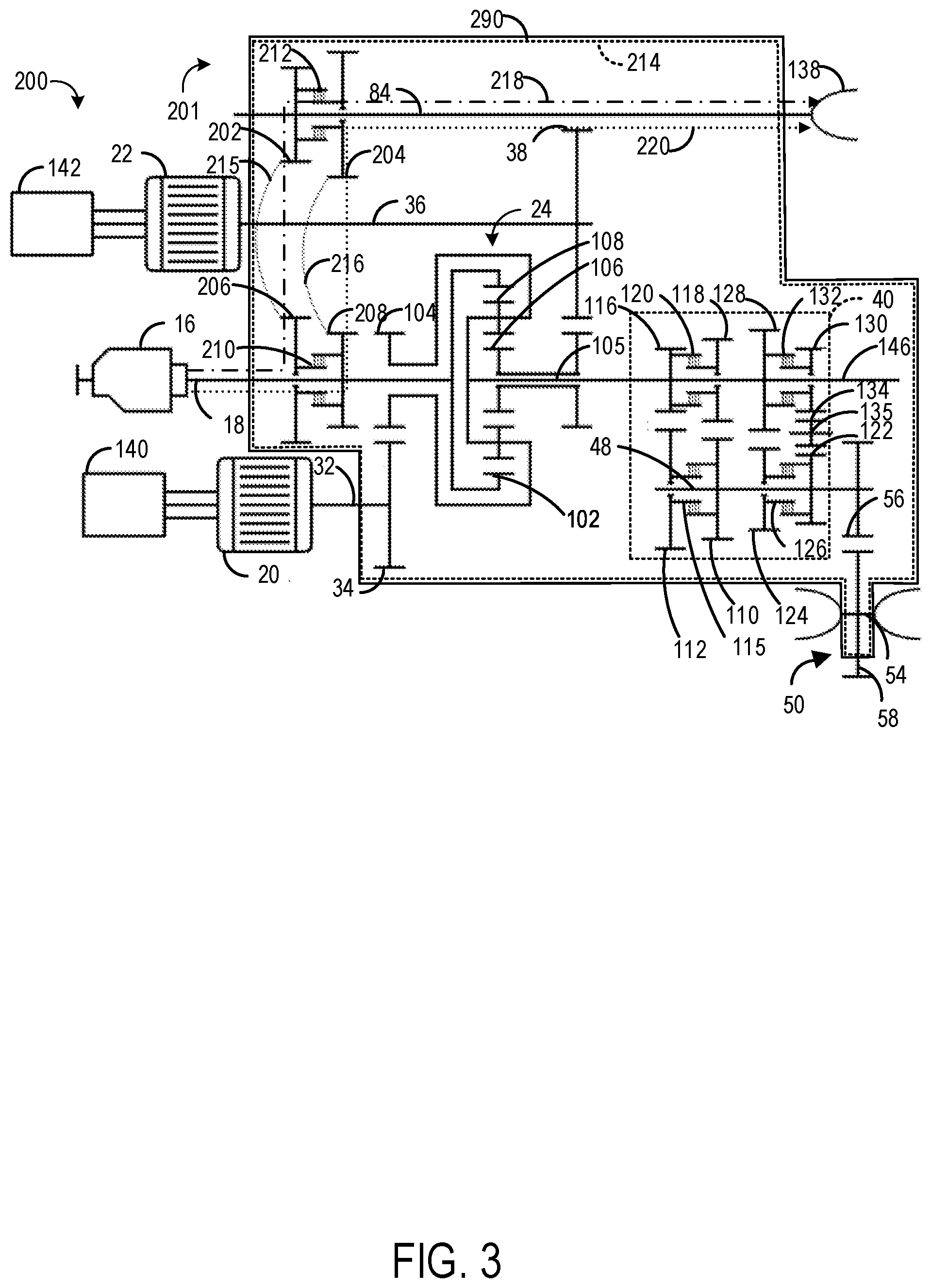 Patent US12351032 Figure 3 – Electric continuously variable transmission and methods therefor