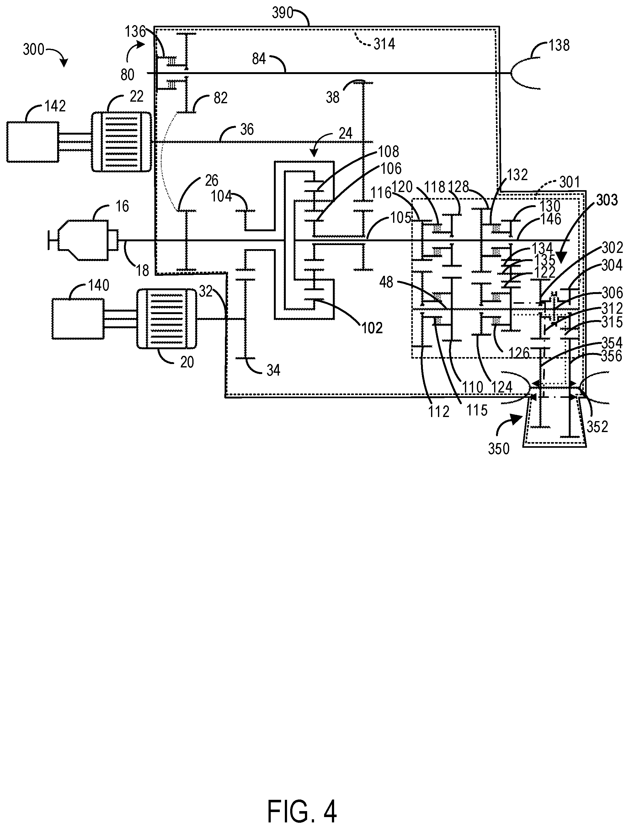 Patent US12351032 Figure 4 – Electric continuously variable transmission and methods therefor