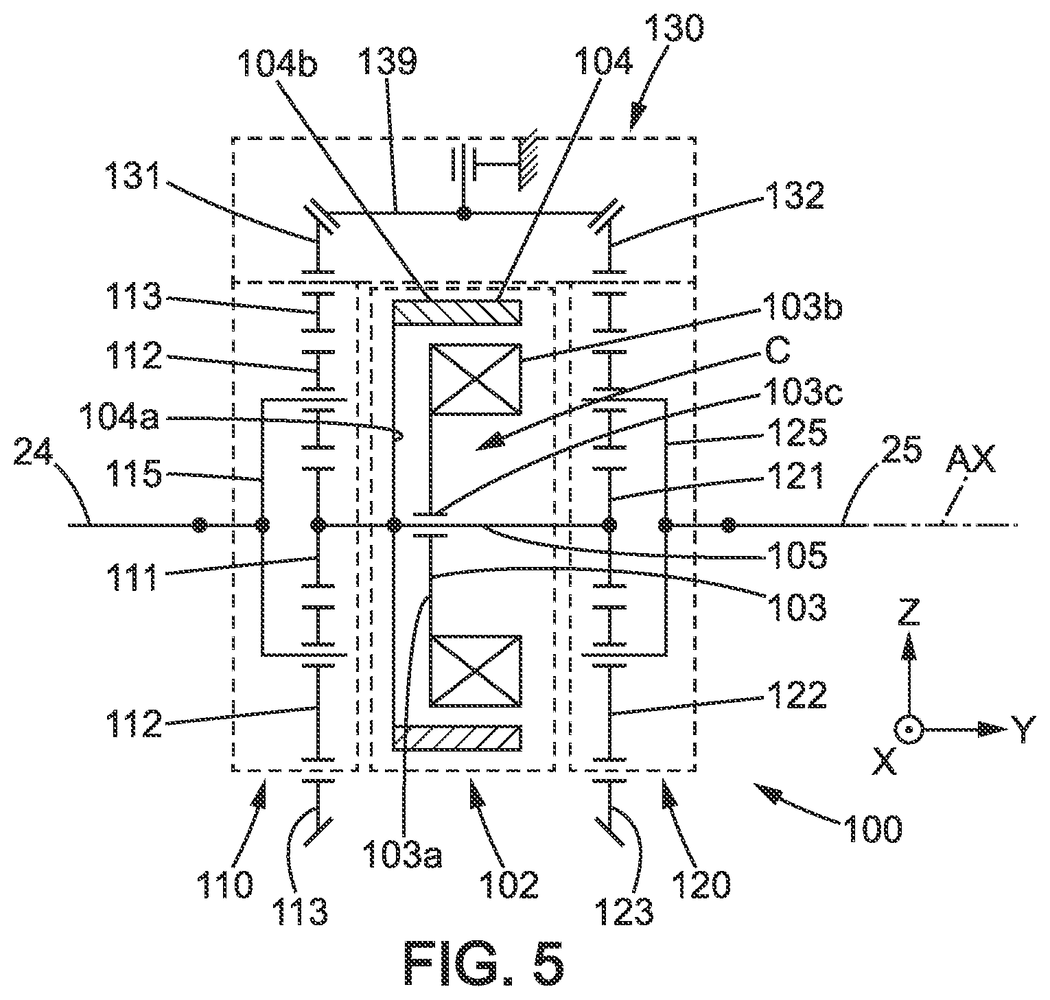 Patent US12351033 Figure 4 – Power transmission assembly and vehicle comprising this assembly