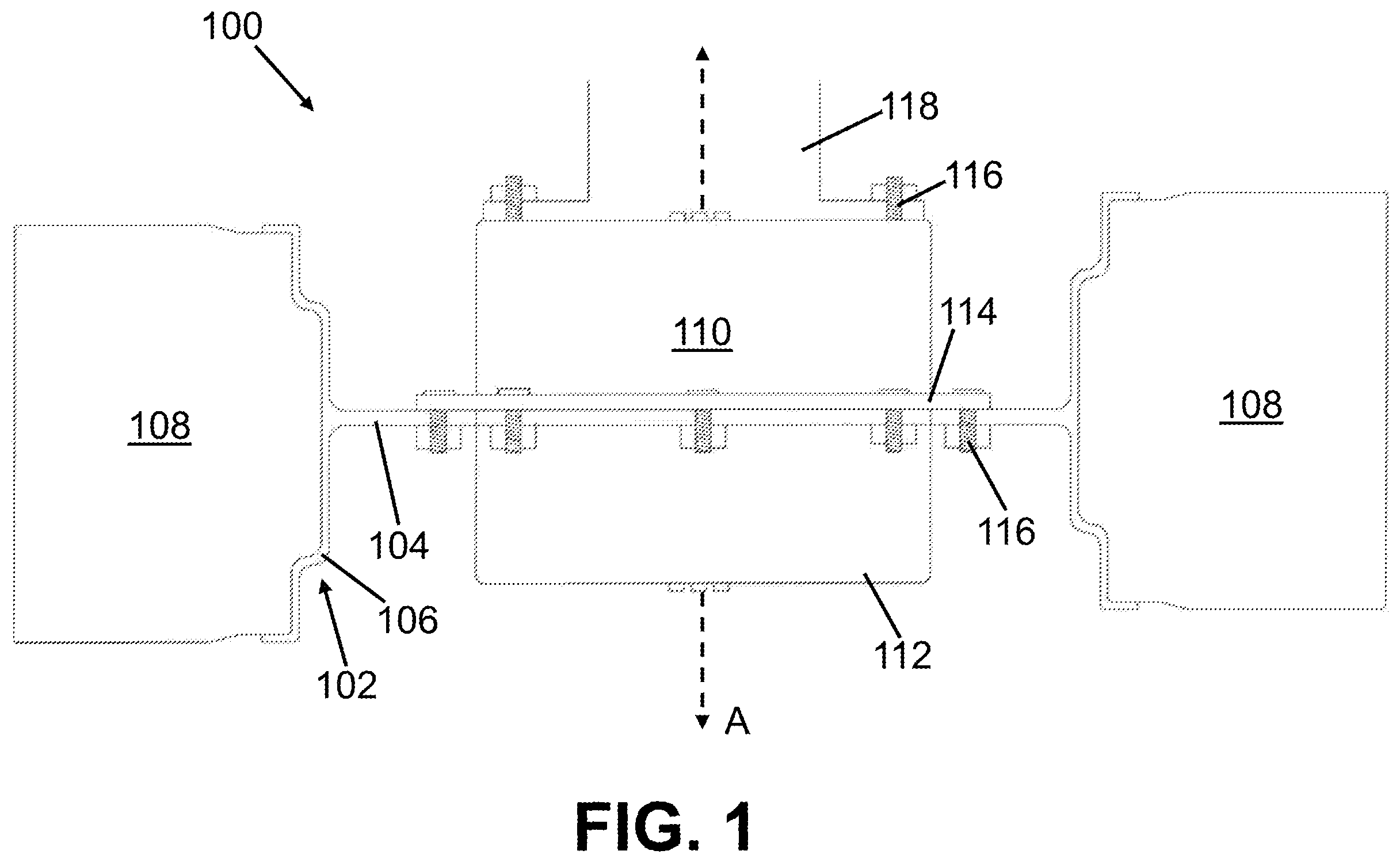 Patent US12351034 — Directly supported electric drive wheel system and hybrid vehicle — Figure 1