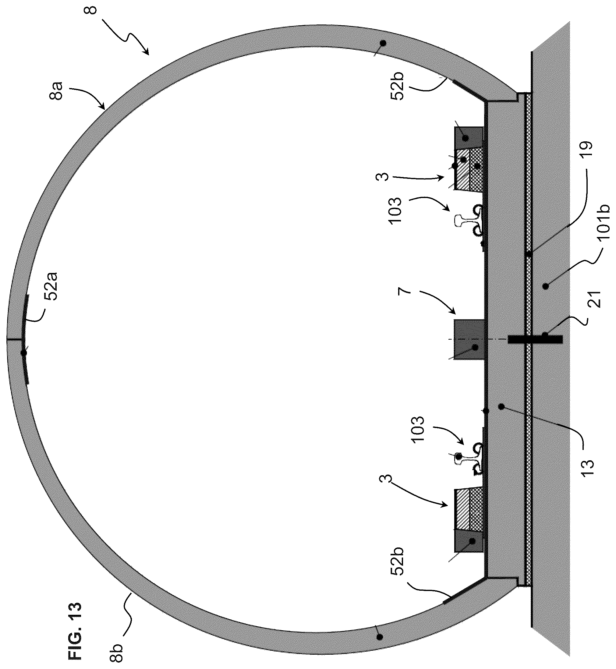 Patent US12351036 Figure 13 – Magnetic levitation railway system