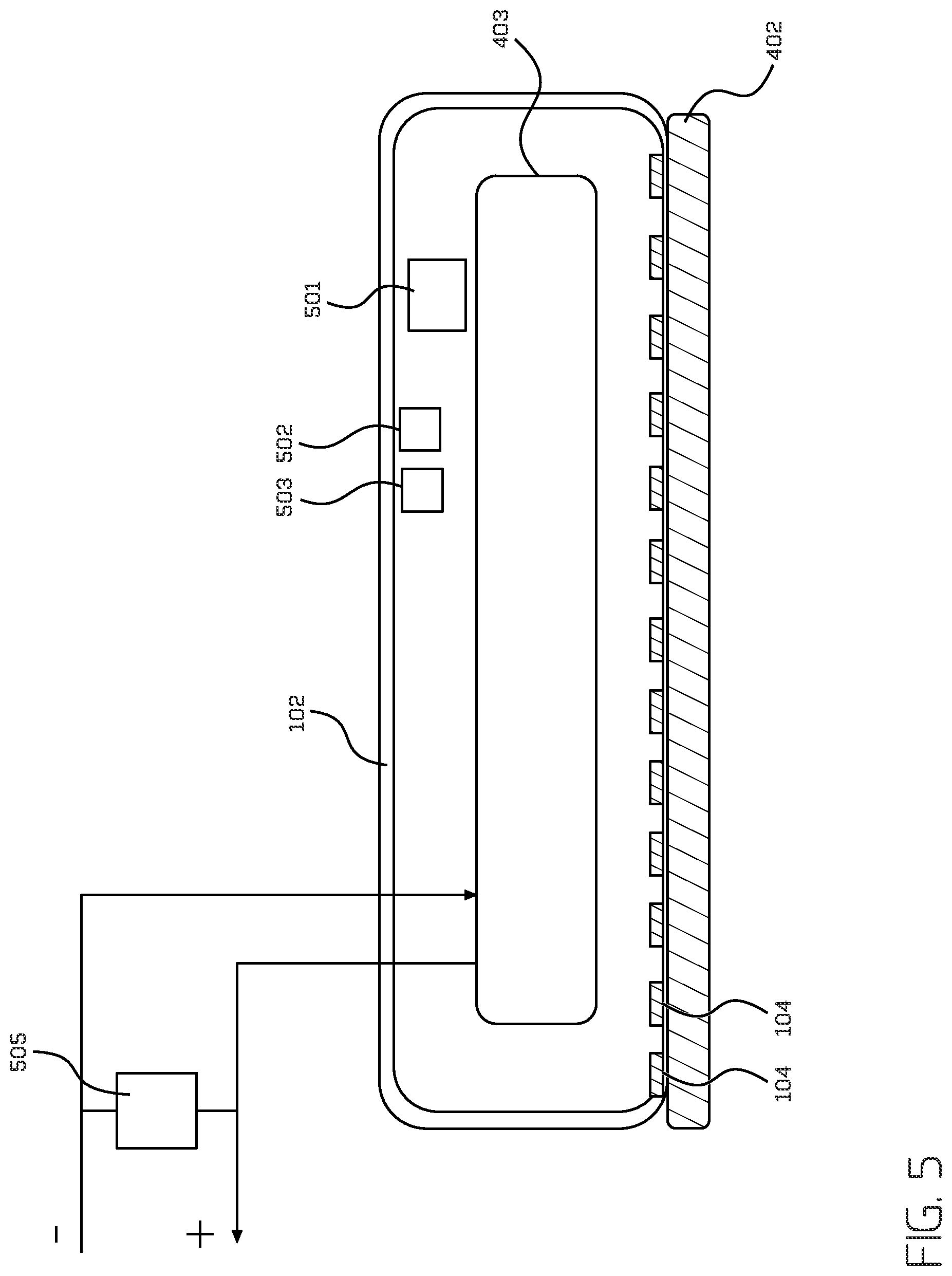 Patent US12351041 Figure 5 – Impact detection on vehicle underside