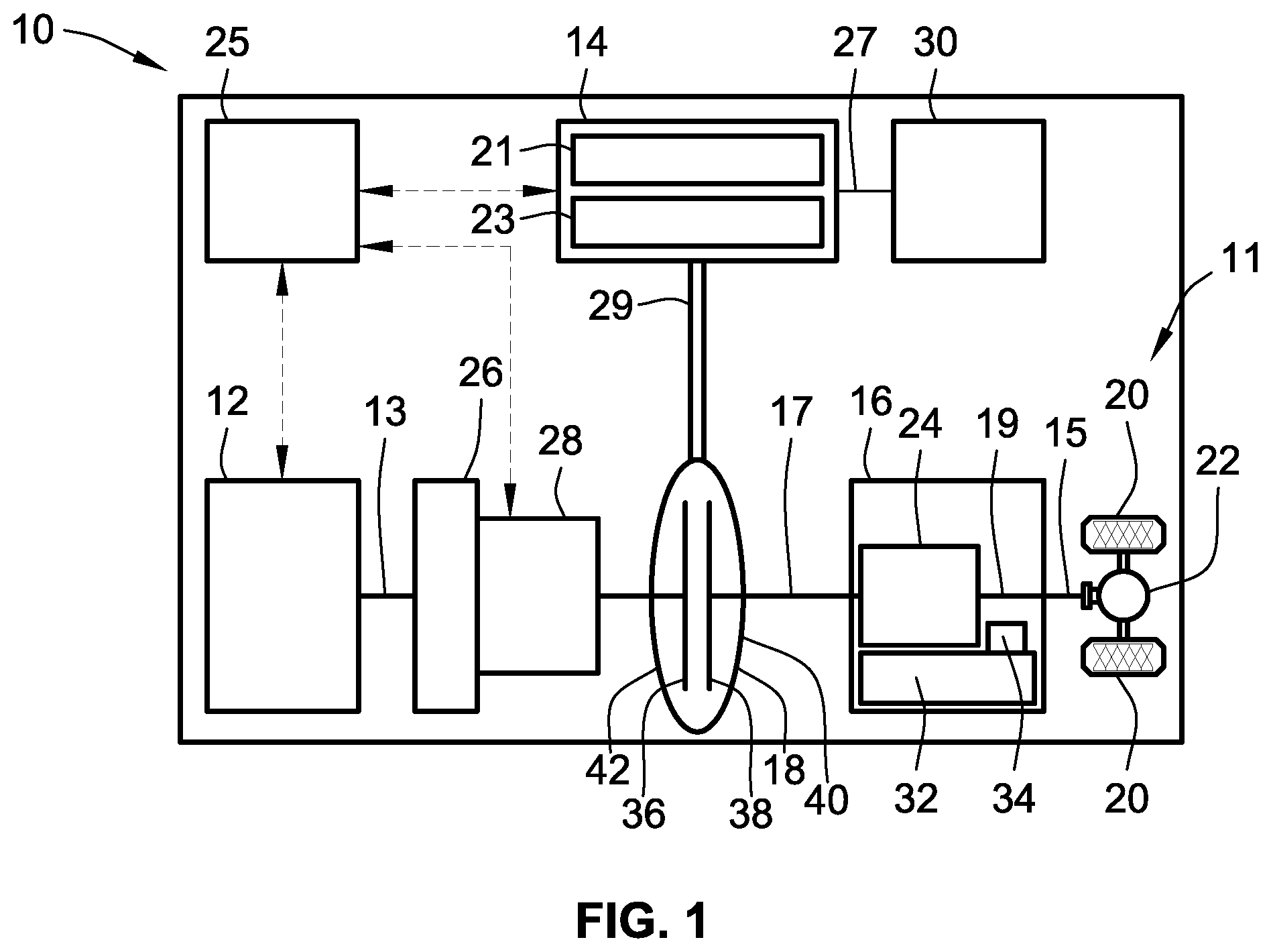 Patent US12351043 Figure 1 – Electrochemical systems, methods, and devices using stacked electrode assemblies with in-stack sensor arrays