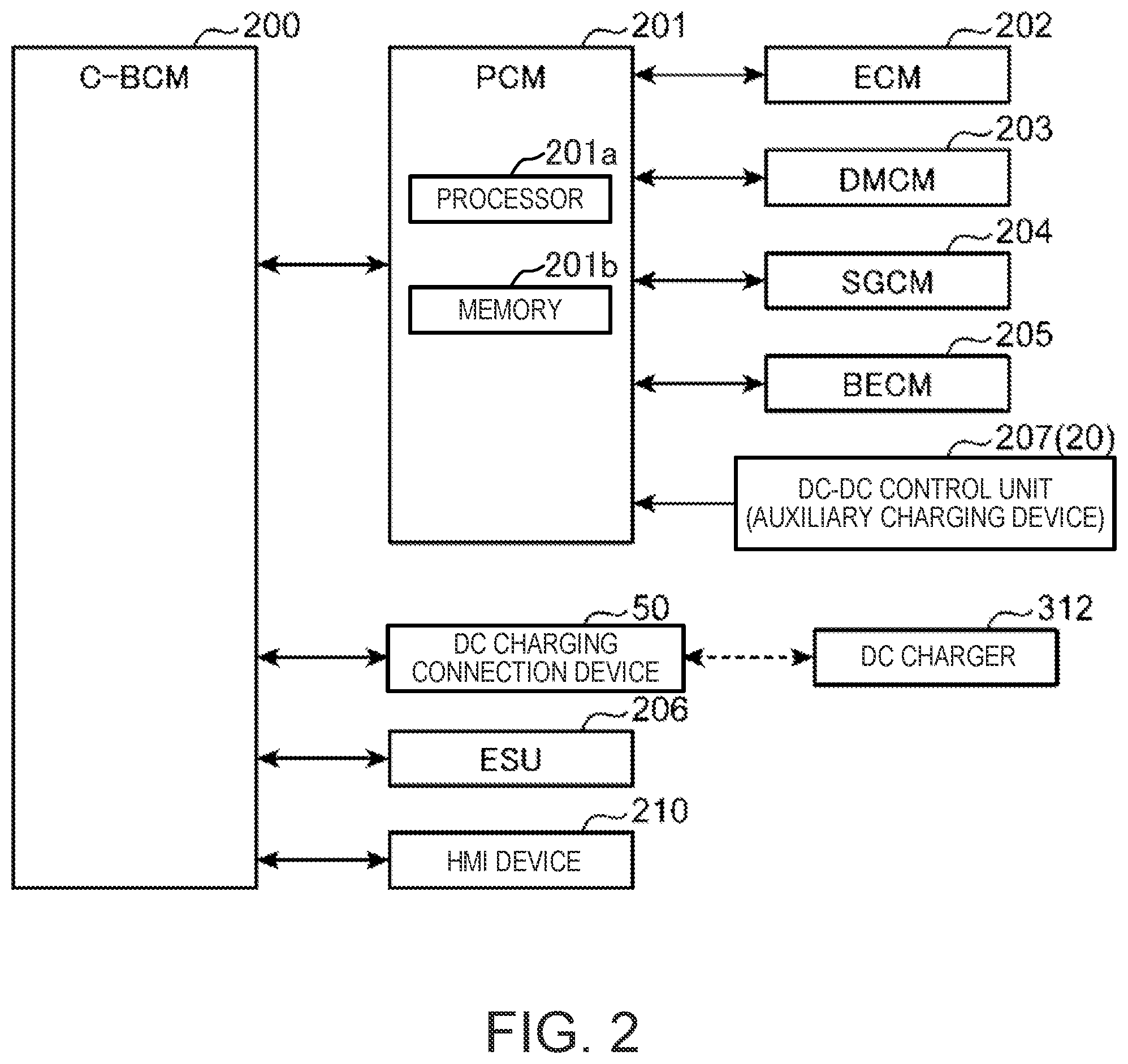 Patent US12351048 Figure 2 – Battery charging control device for vehicle