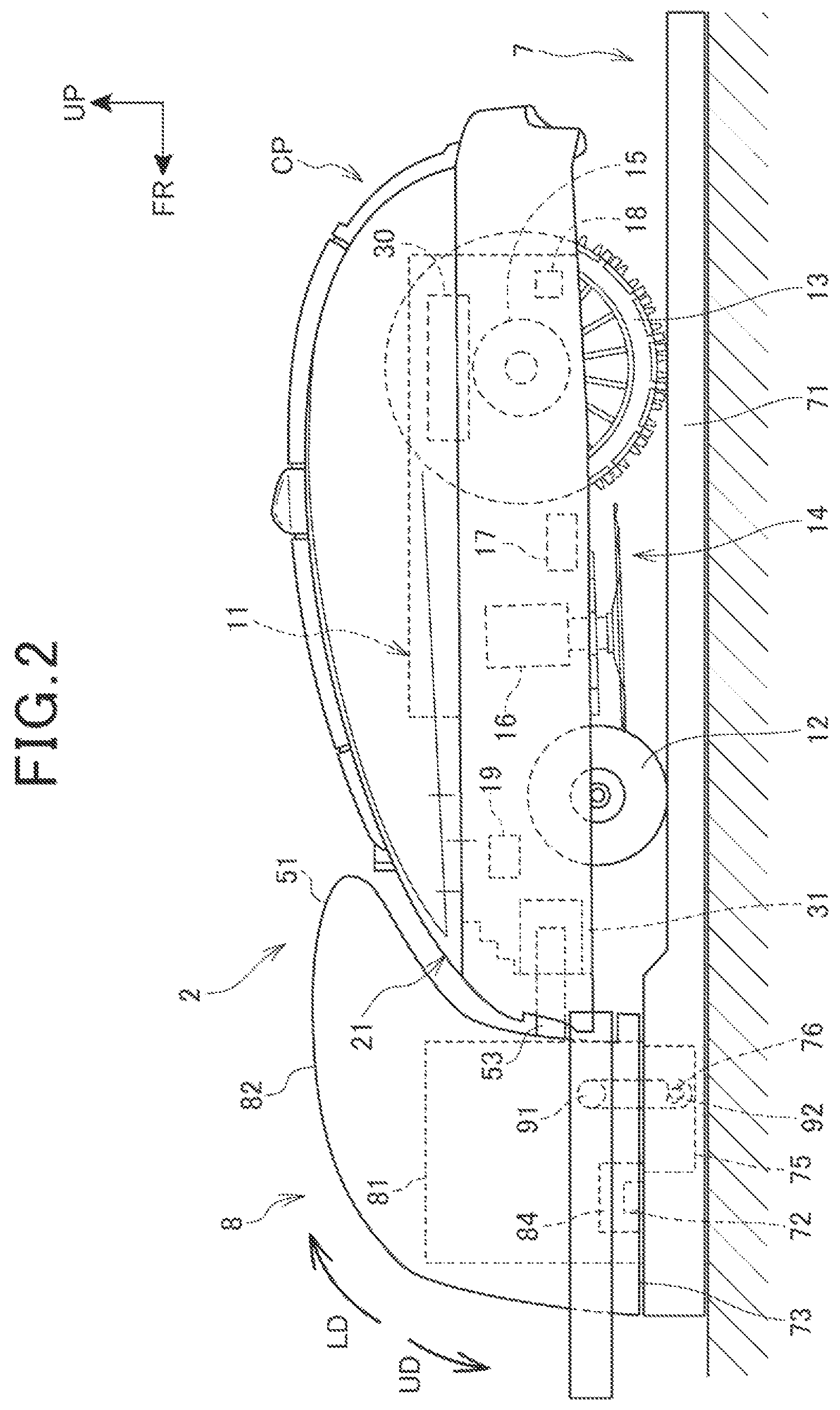 Patent US12351050 Figure 2 – Station and power supply device of autonomous travel work machine