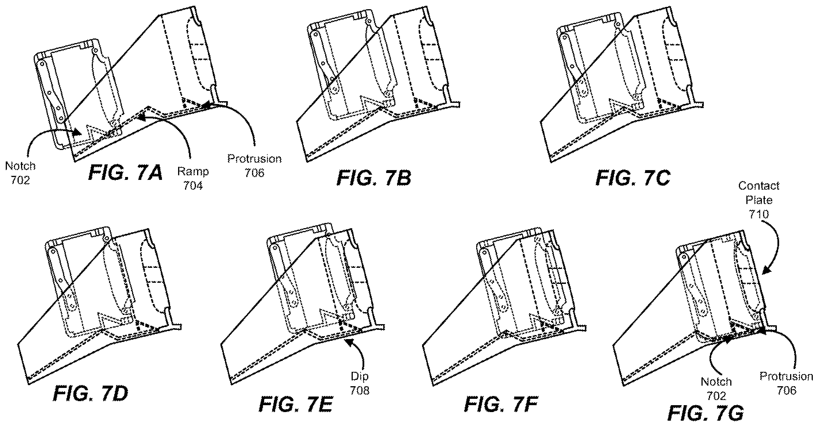 Patent US12351053 Figure 7 – Apparatus, systems, and methods for charging personal mobility vehicles via docks