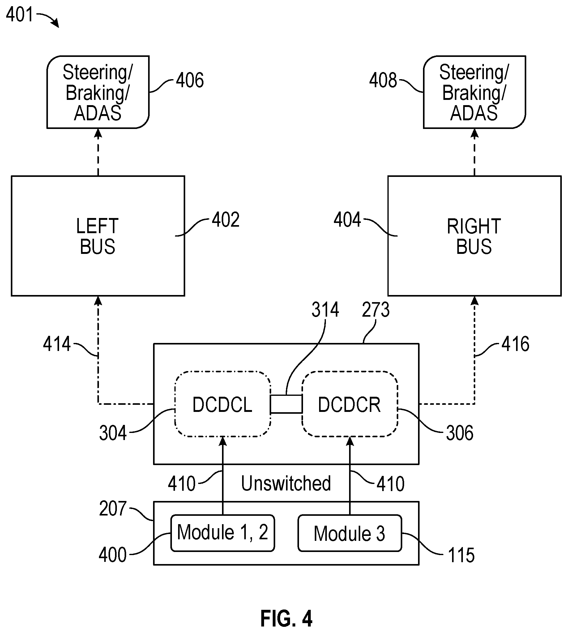 Patent US12351069 Figure 8 – Low voltage battery-less architecture for electric vehicles
