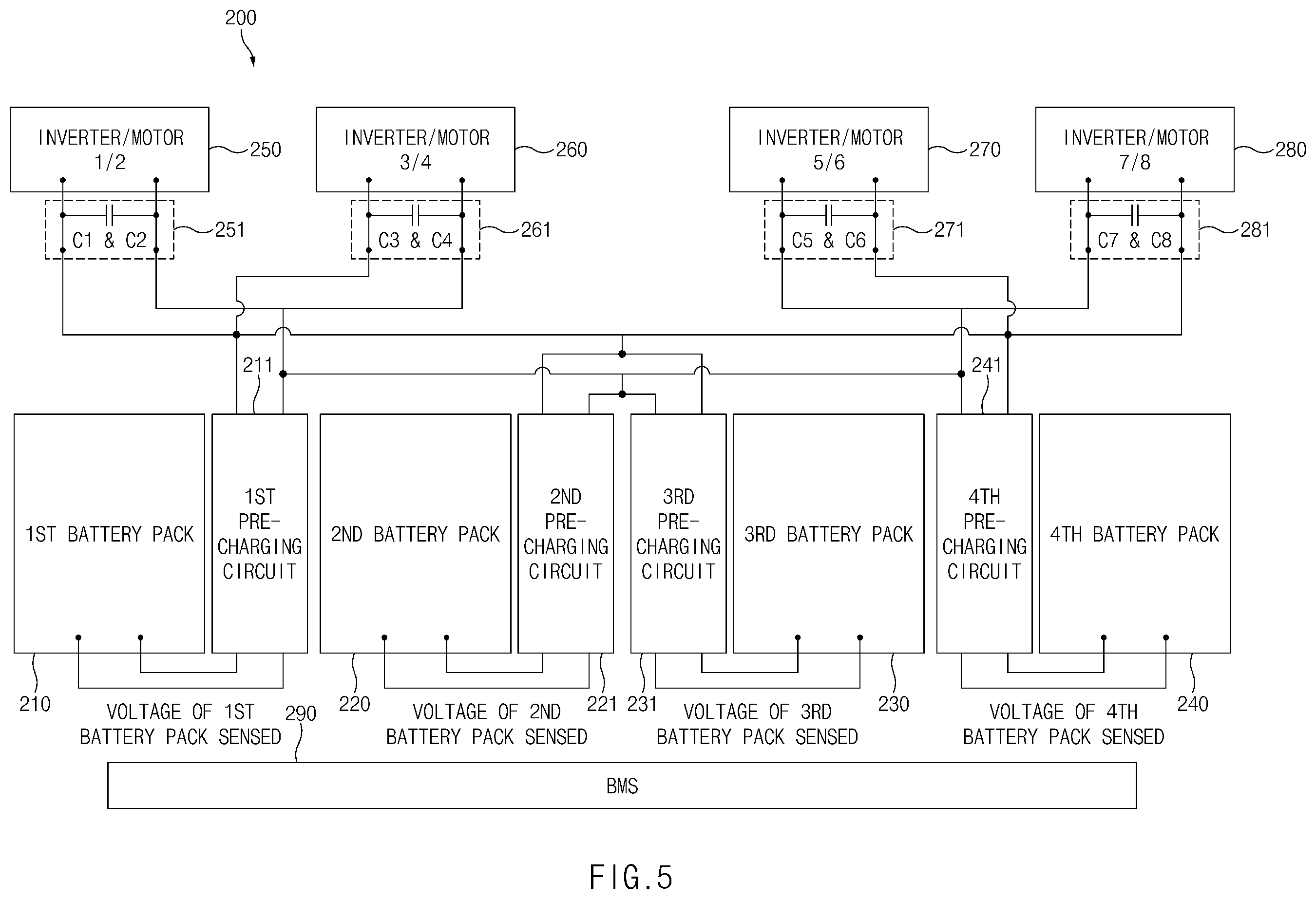 Patent US12351070 Figure 5 – Method for balancing parallel battery packs using pre-charging circuit and apparatus and system for the same