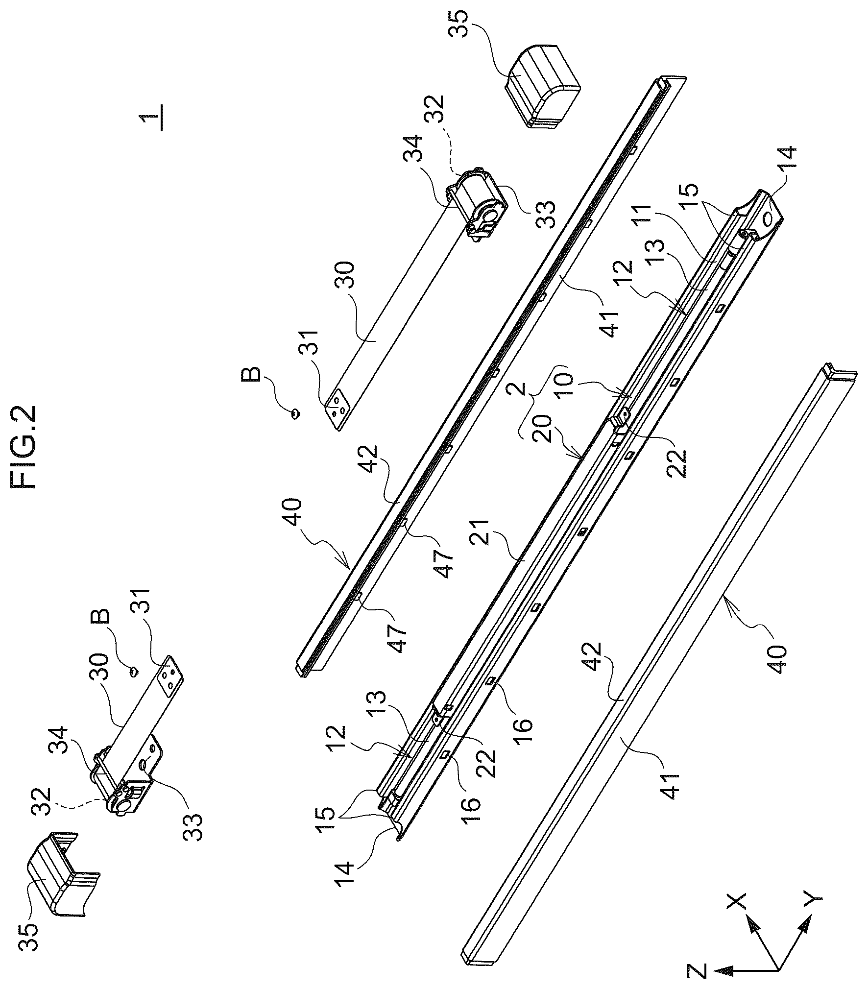 Patent US12351081 Figure 2 – Slide device