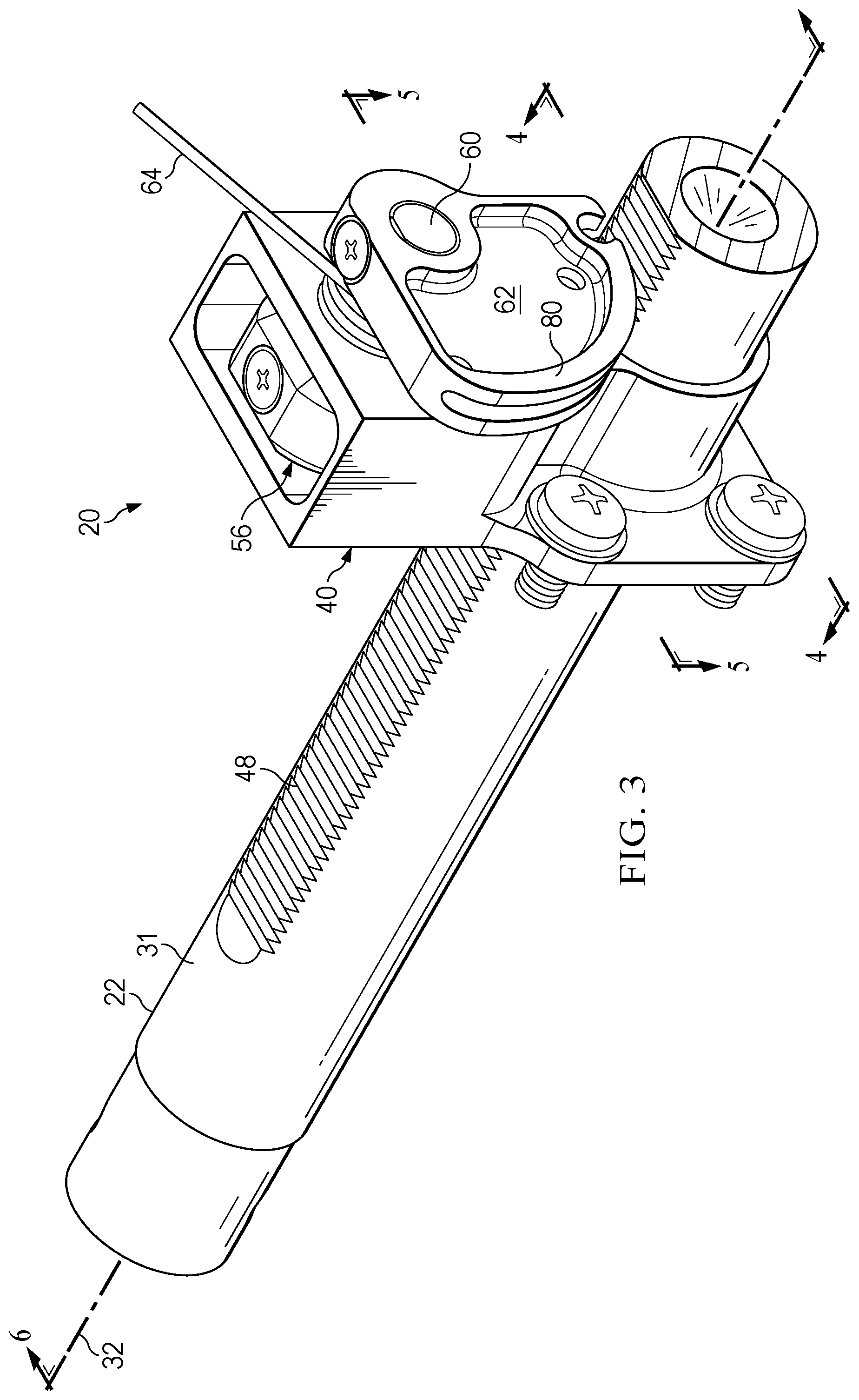 Patent US12351082 Figure 3 – Track lock mechanism