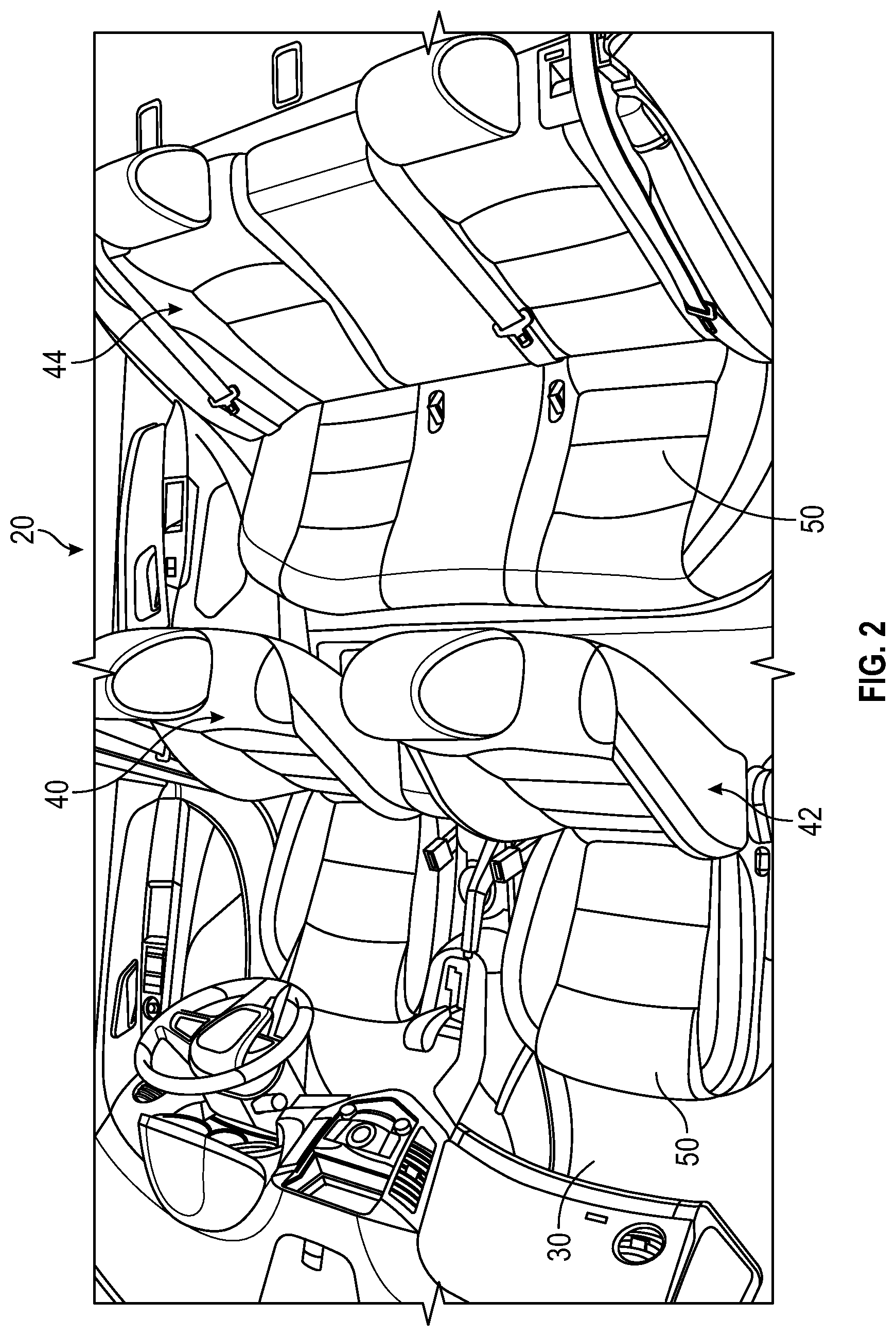 Patent US12351083 Figure 2 – Anti-chuck mechanism for seat track assembly